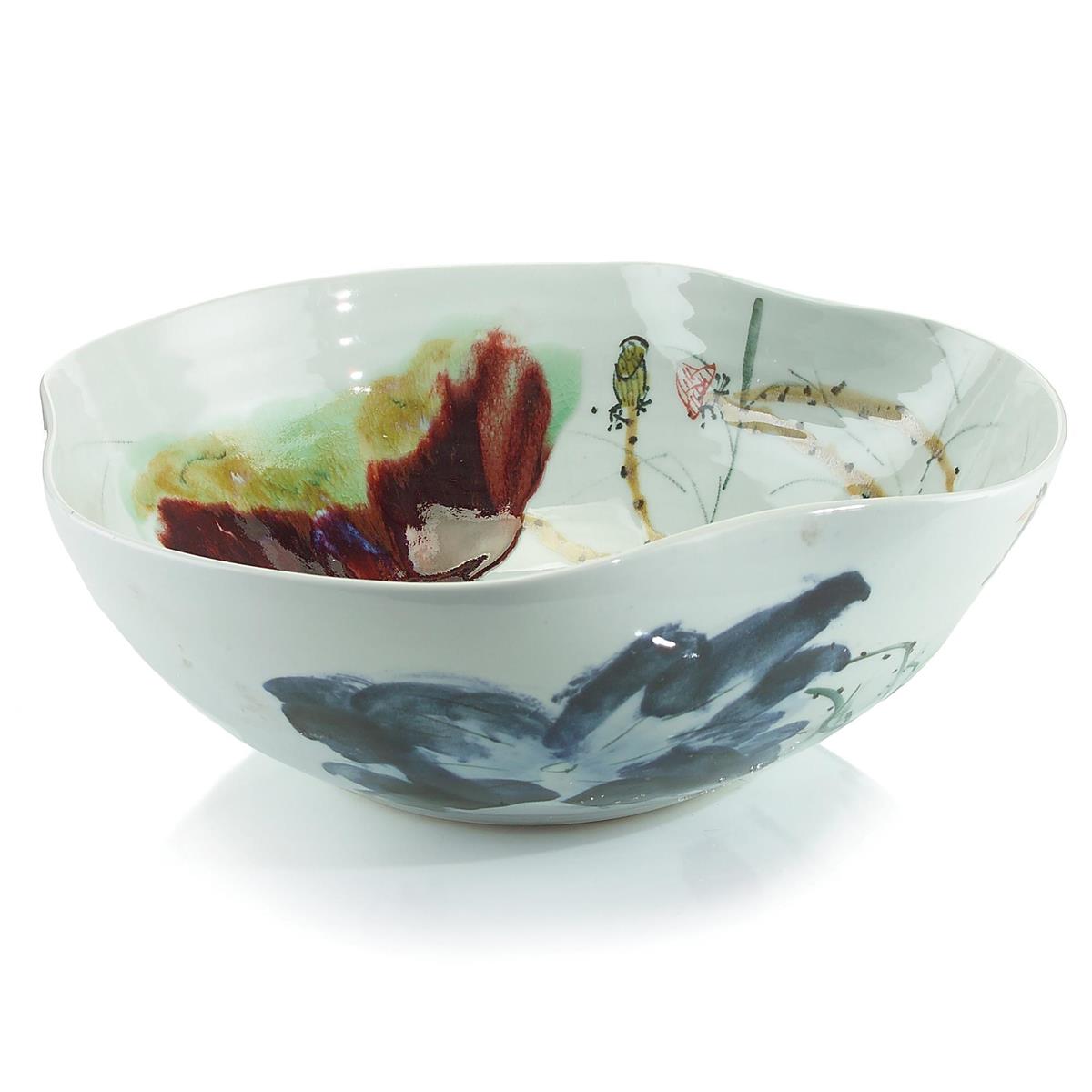 Curled-Rim Porcelain Bowl – Art by John Richard | Sutter & Vale