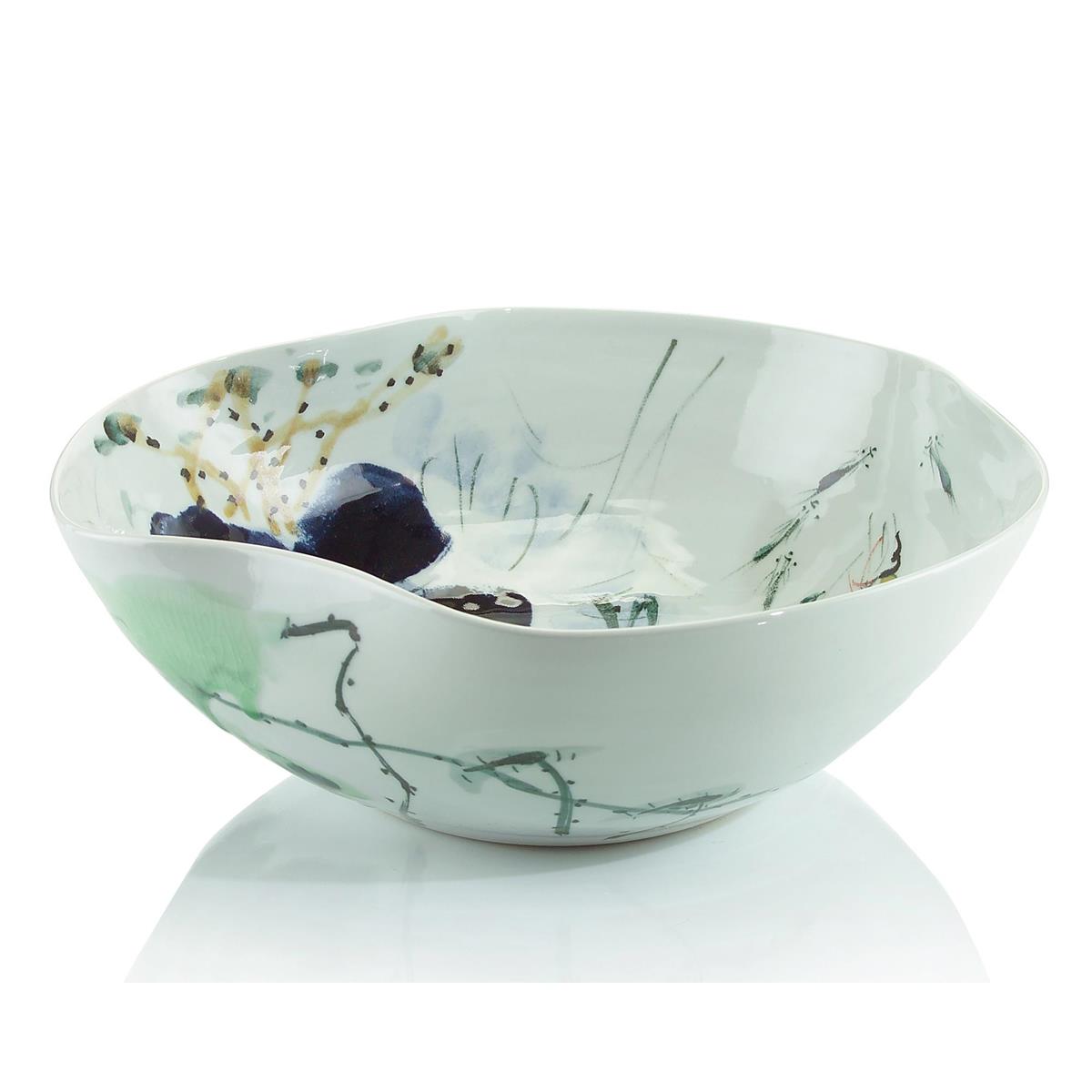 Curled-Rim Porcelain Bowl – Art by John Richard | Sutter & Vale
