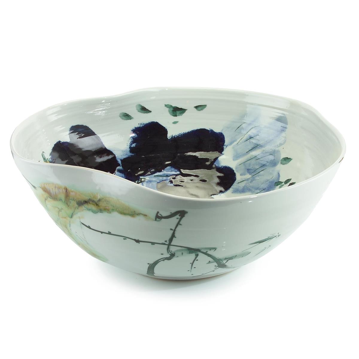 Curled-Rim Porcelain Bowl – Art by John Richard | Sutter & Vale