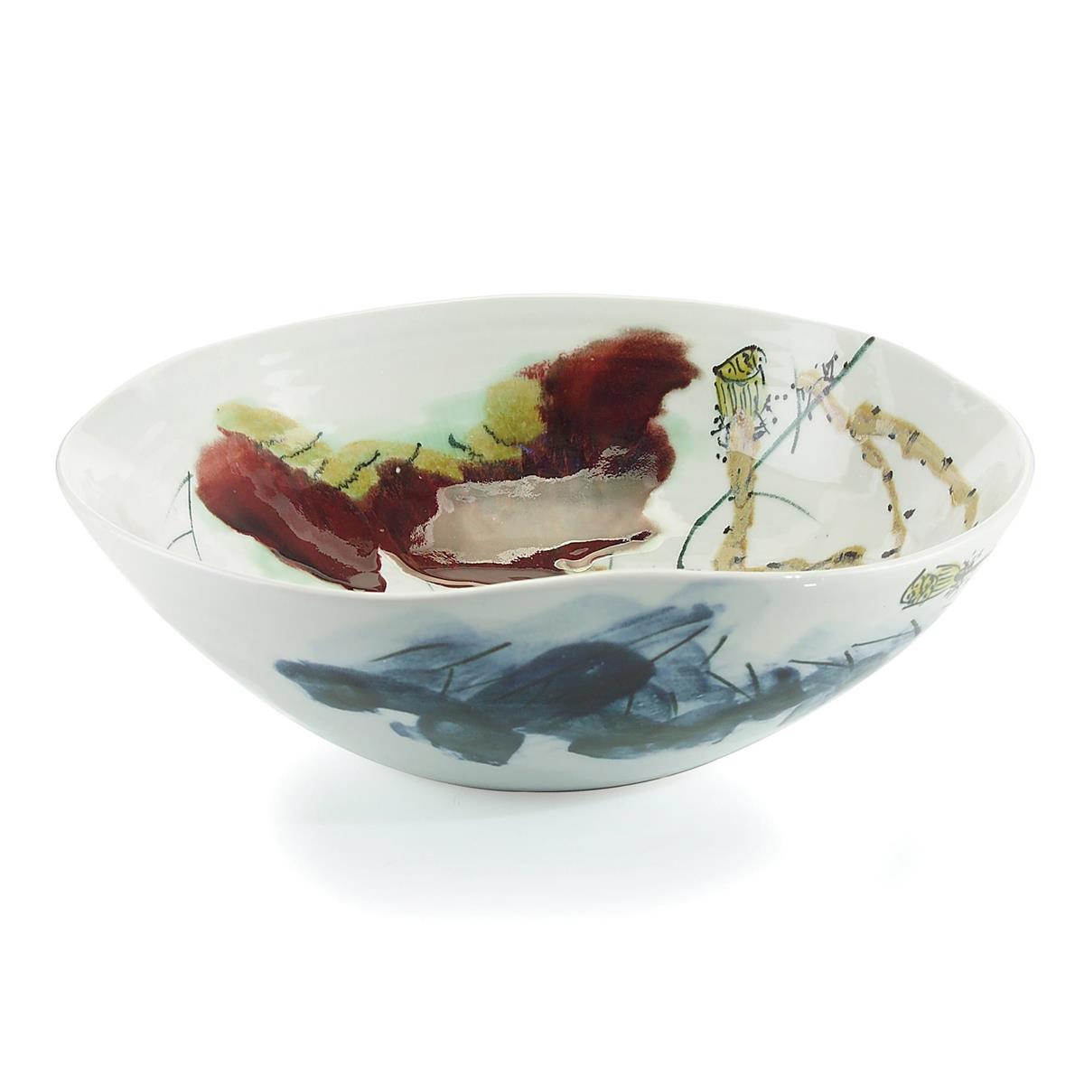 Curled-Rim Porcelain Bowl – Art by John Richard | Sutter & Vale