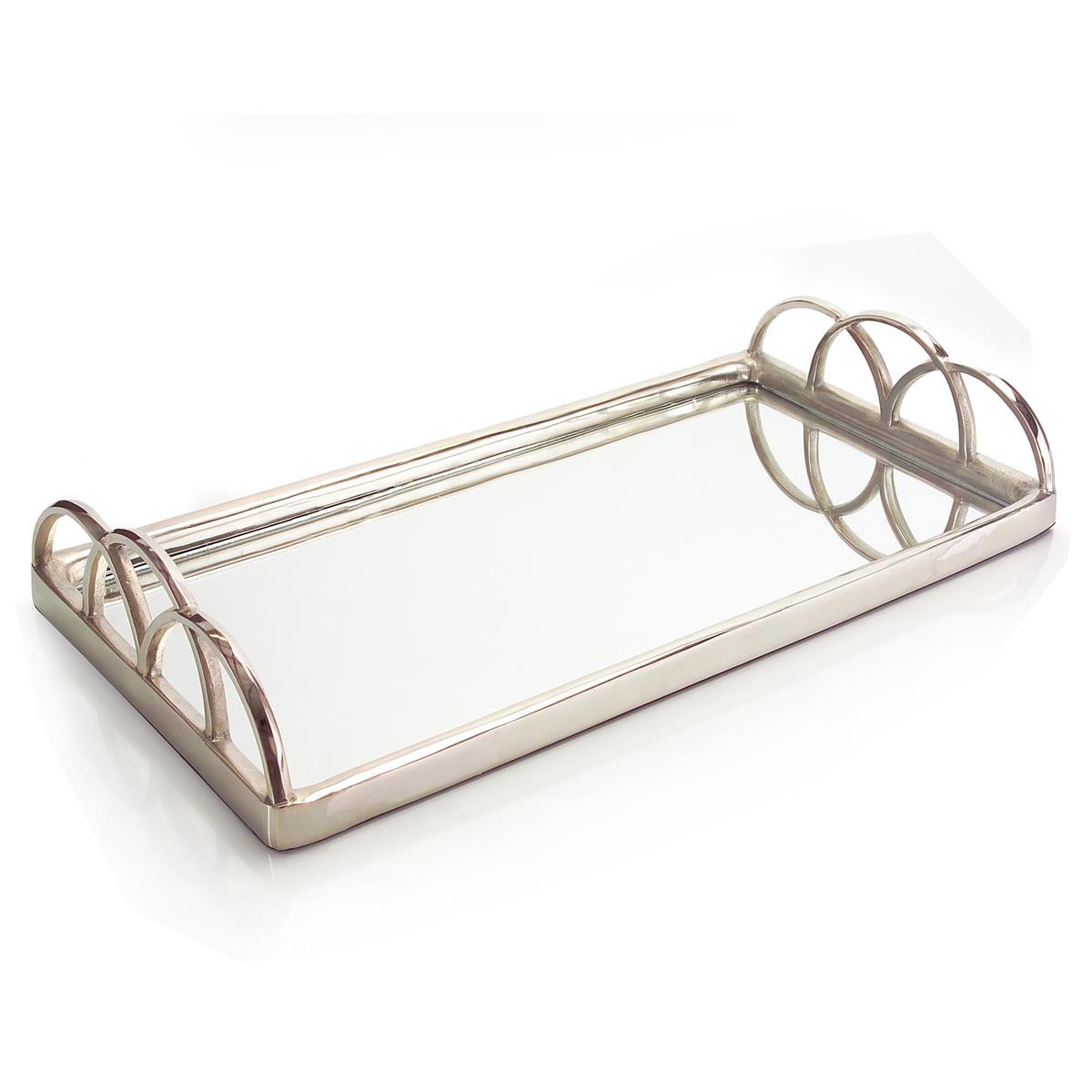 Silver Mirrored Tray by John Richard | Sutter & Vale