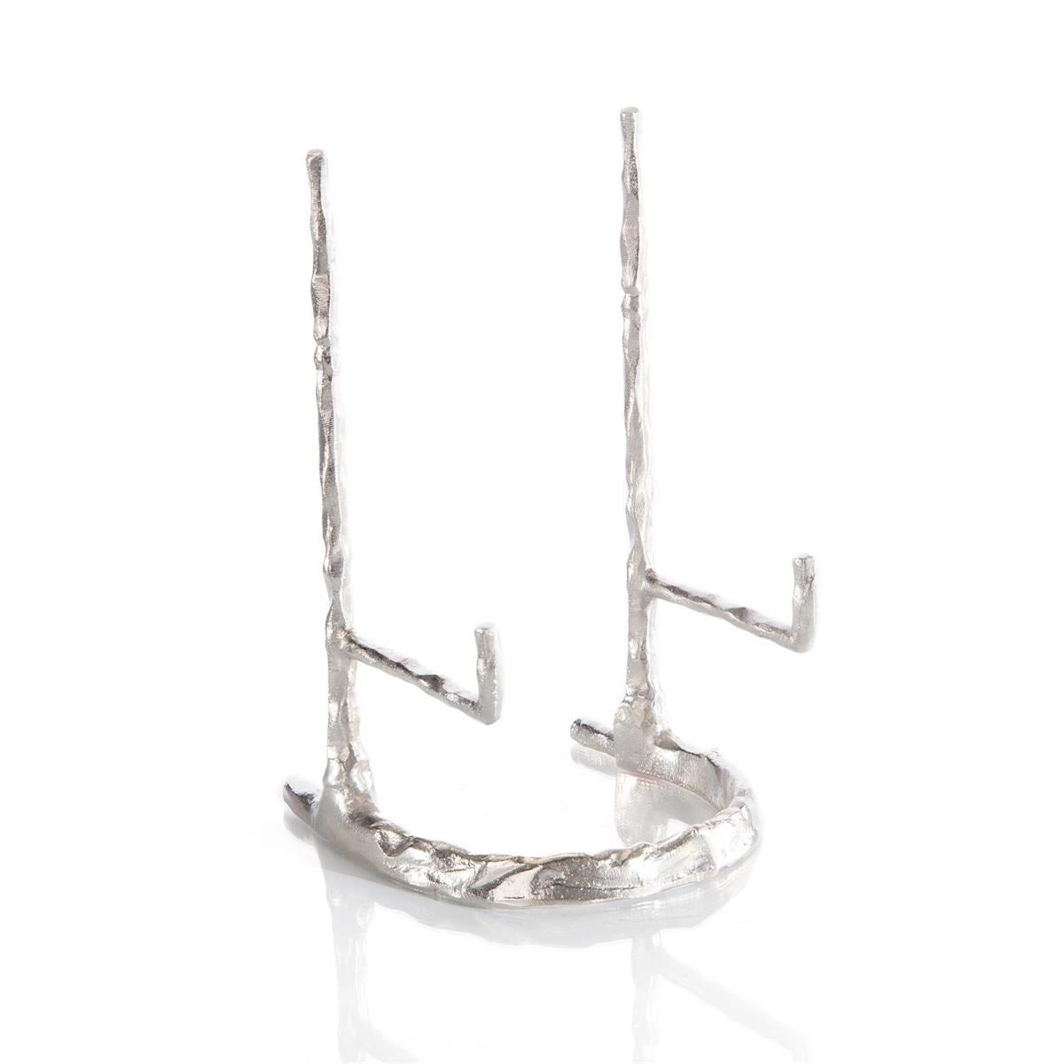 Giacometti Plate Stand In Nickel – Art by John Richard | Sutter & Vale