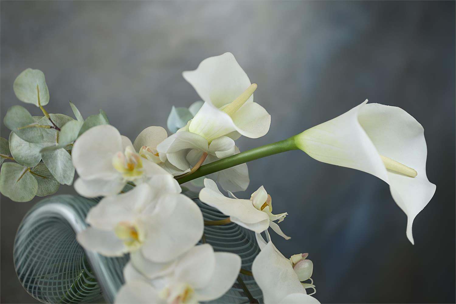 Flowing Lilies and Orchids