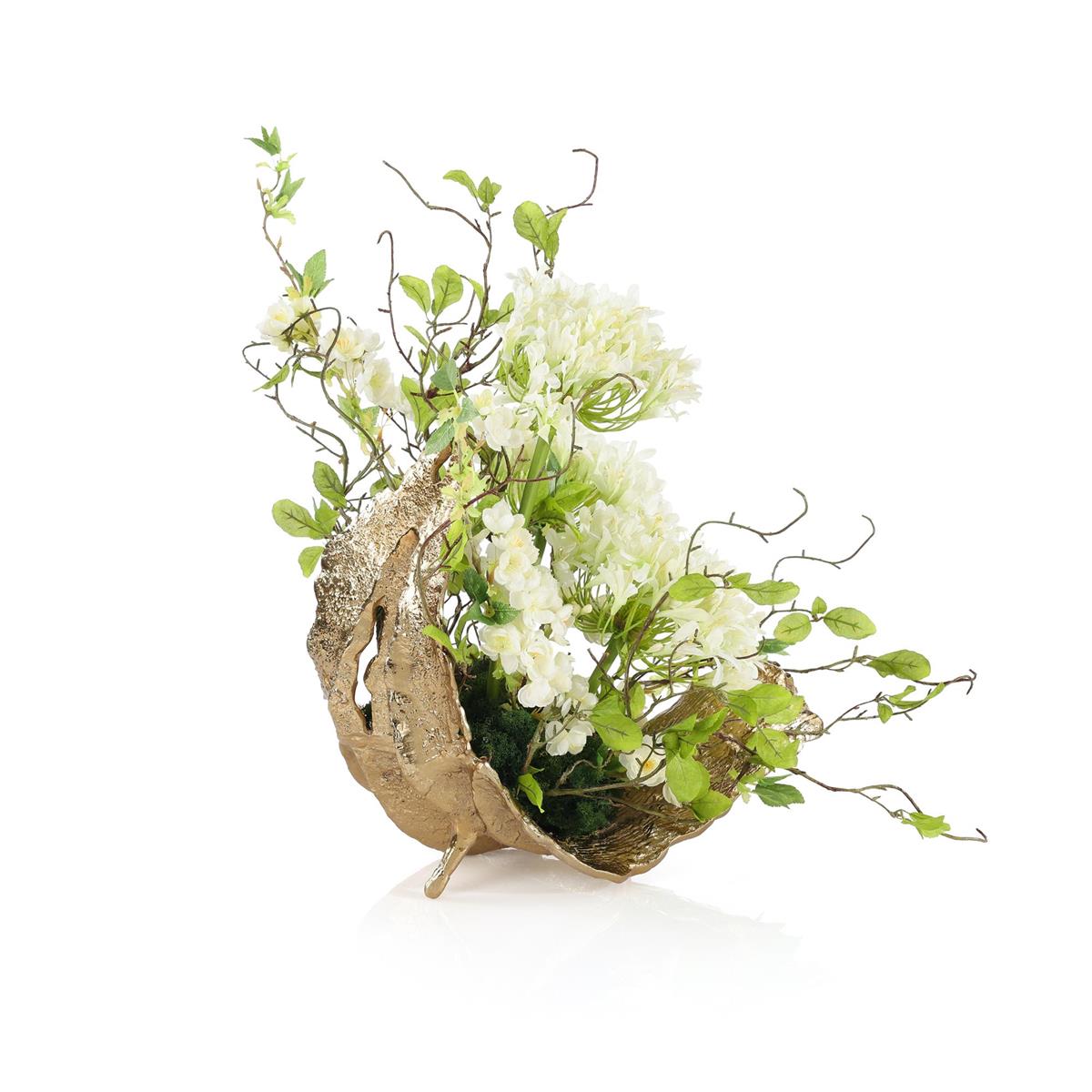 White Agapanthus Leaf Sculpture by John Richard | Sutter & Vale