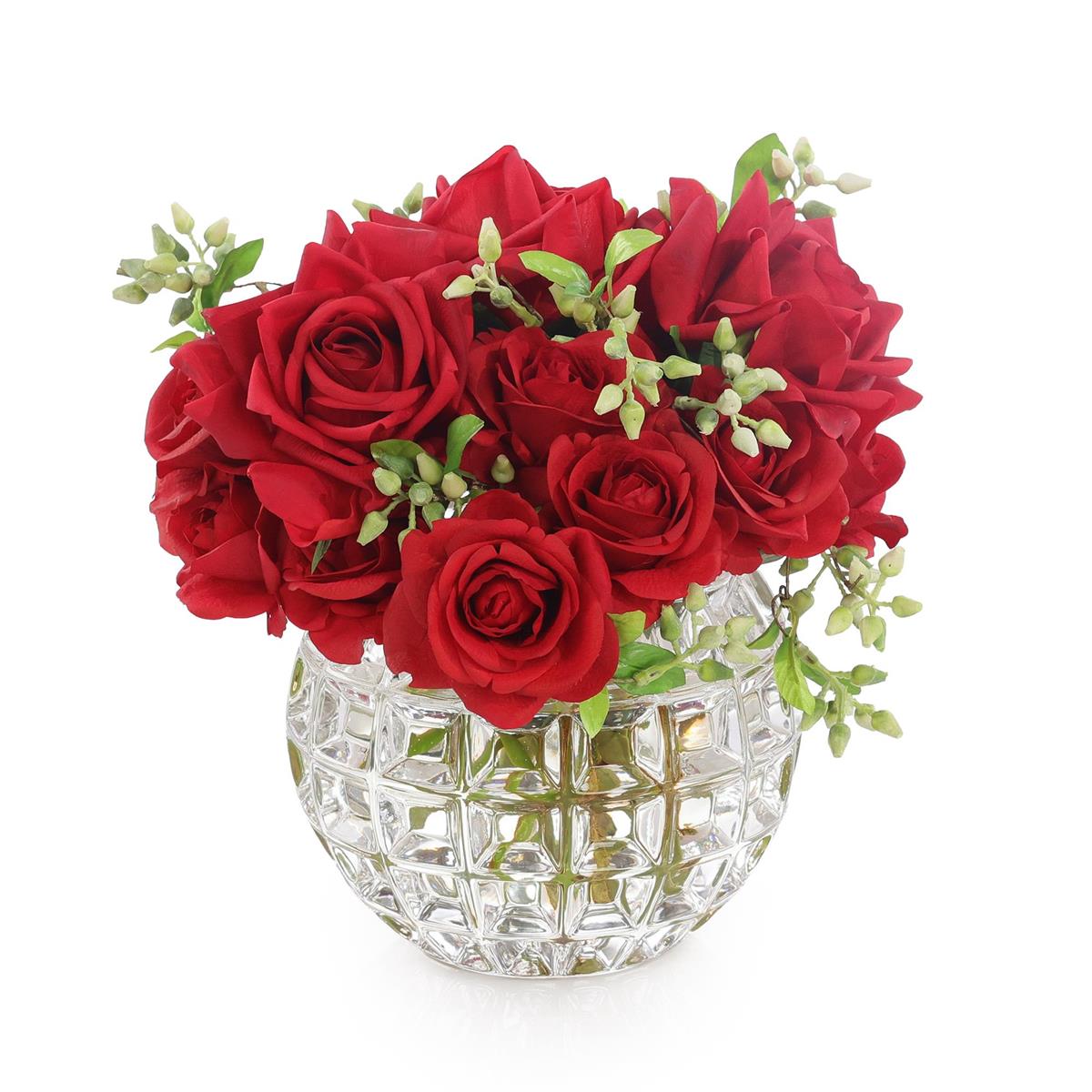 Ruby Red Rose Bowl – Art by John Richard | Sutter & Vale
