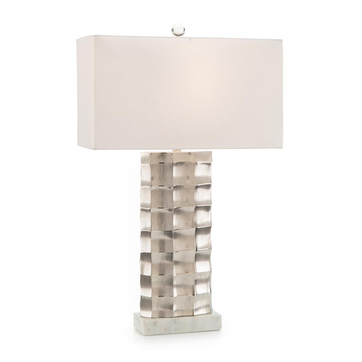 Chiseled and Polished Nickel Table Lamp by John Richard | Sutter & Vale