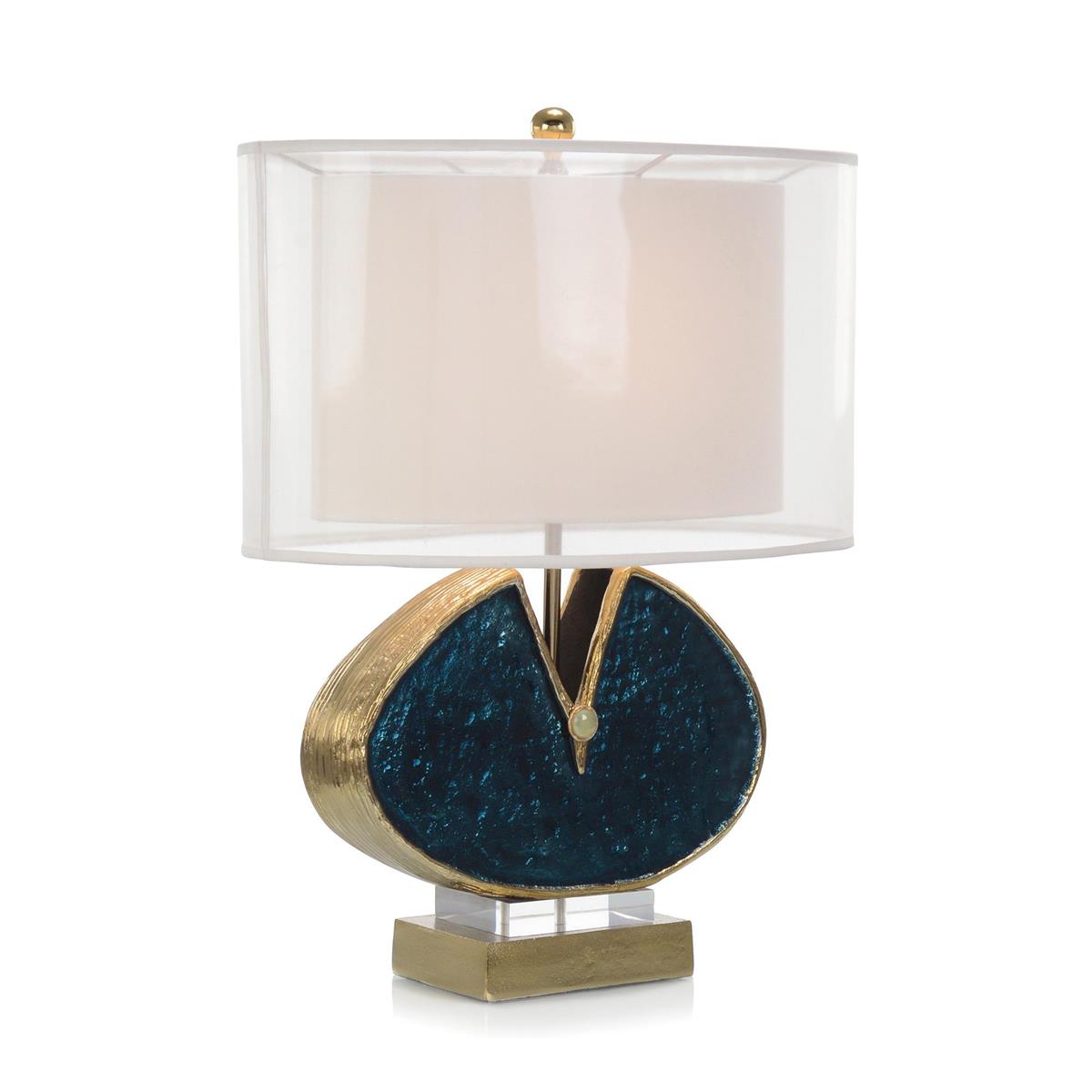 Blue Enameled and Jeweled Table Lamp – Table Lamps by John Richard | Sutter & Vale