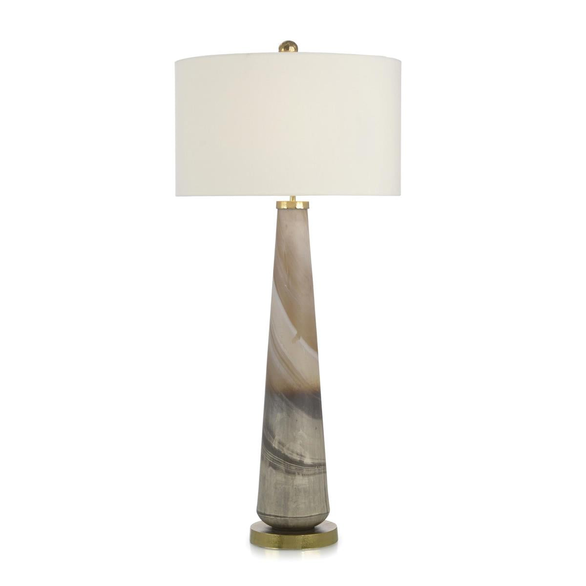Furling Cream and Caramel Buffet Lamp – Art by John Richard | Sutter & Vale