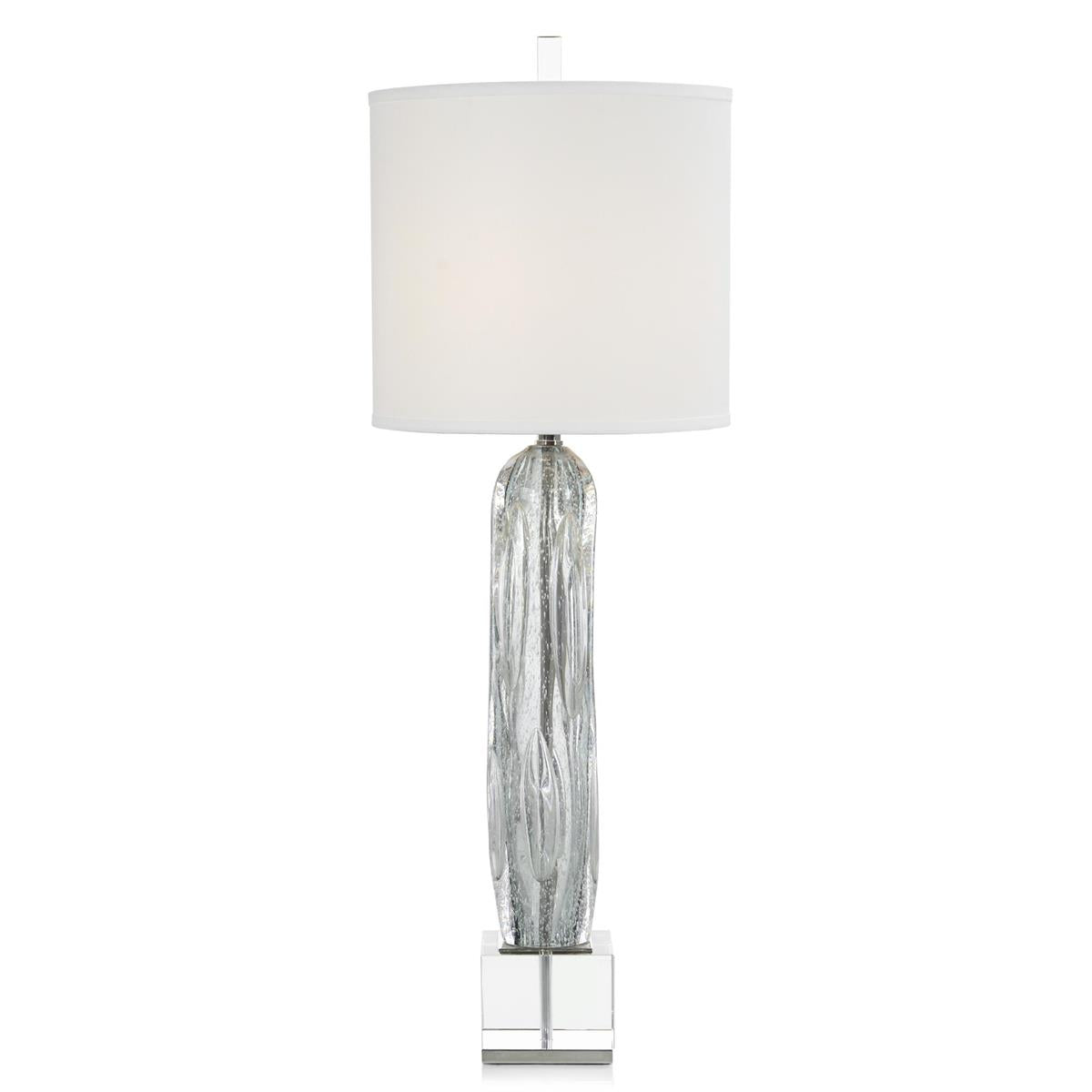 Argentine Blue-Grey Art Glass Buffet Lamp – Art by John Richard | Sutter & Vale
