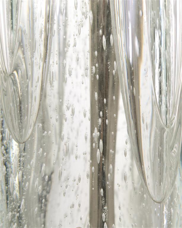 Argentine Blue-Grey Art Glass Buffet Lamp – Art by John Richard | Sutter & Vale