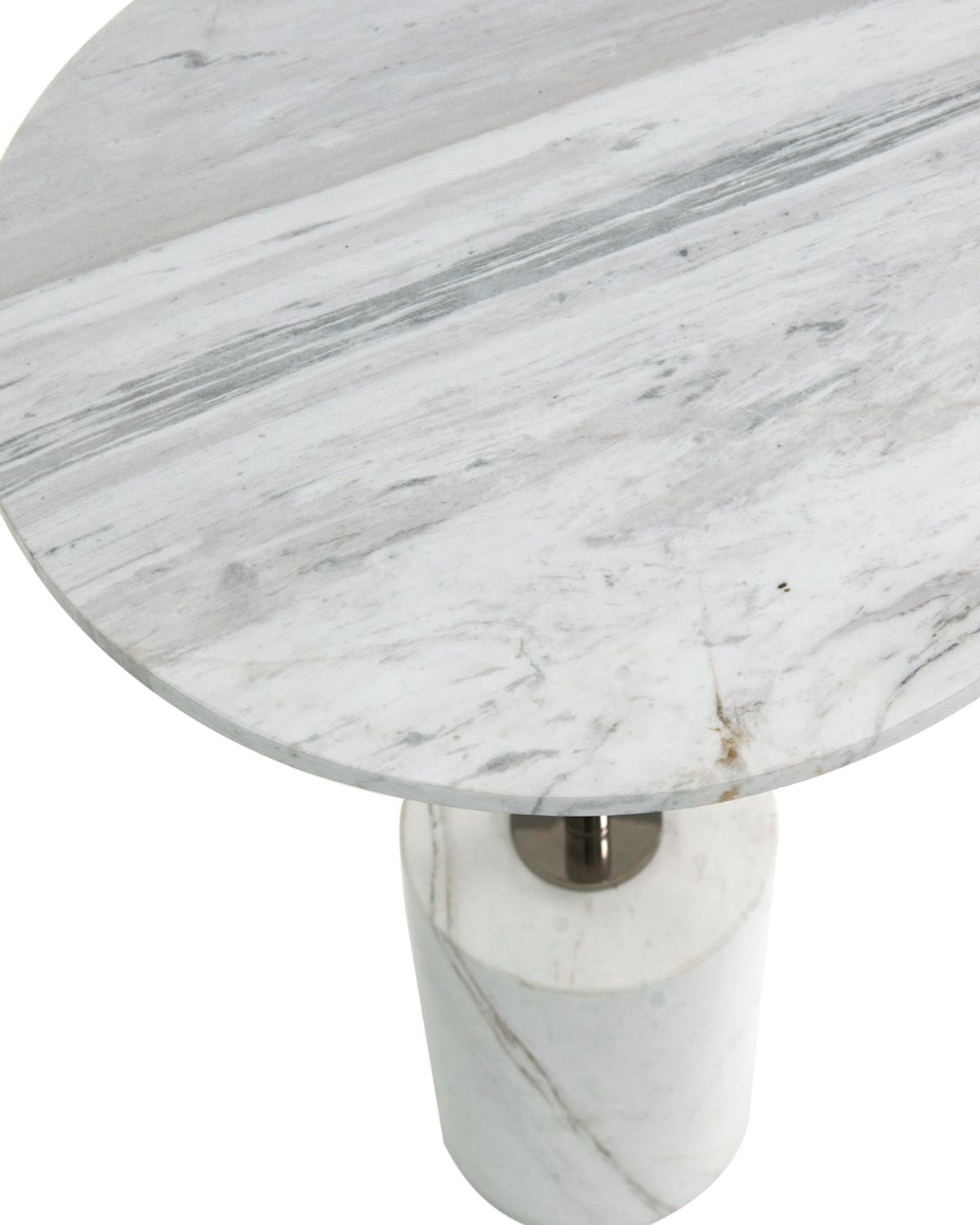 Illuminated Marble Table Floor Lamp With Polished Nickel Accents – Floor Lamps by John Richard | Sutter & Vale