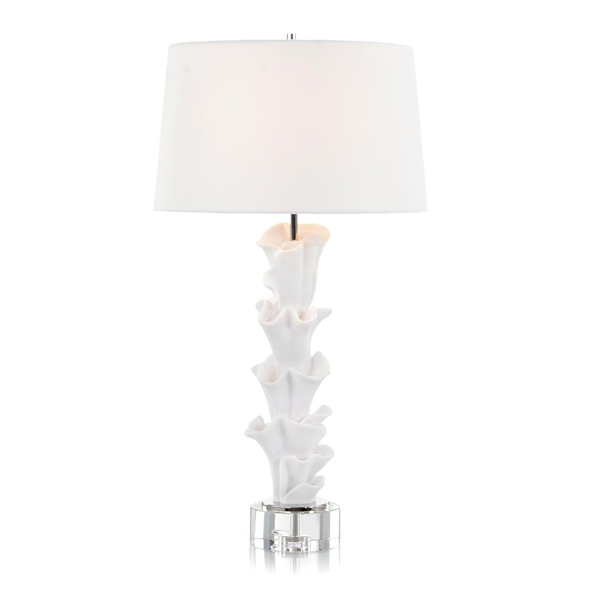 White Sculptural Table Lamp – Table Lamps by John Richard | Sutter & Vale