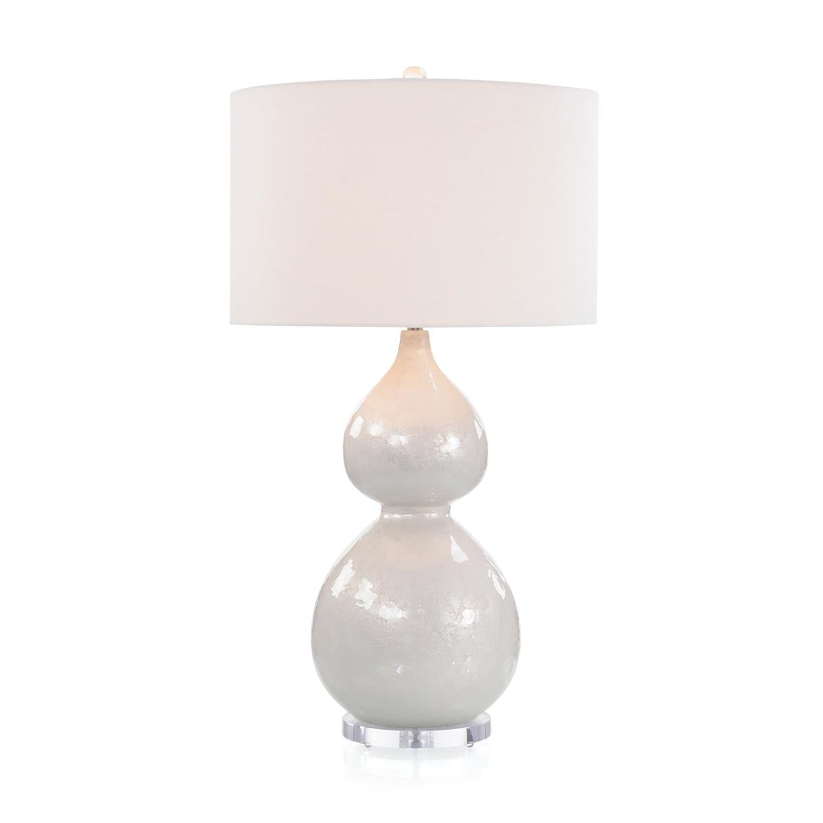 Pearlized White Table Lamp – Table Lamps by John Richard | Sutter & Vale