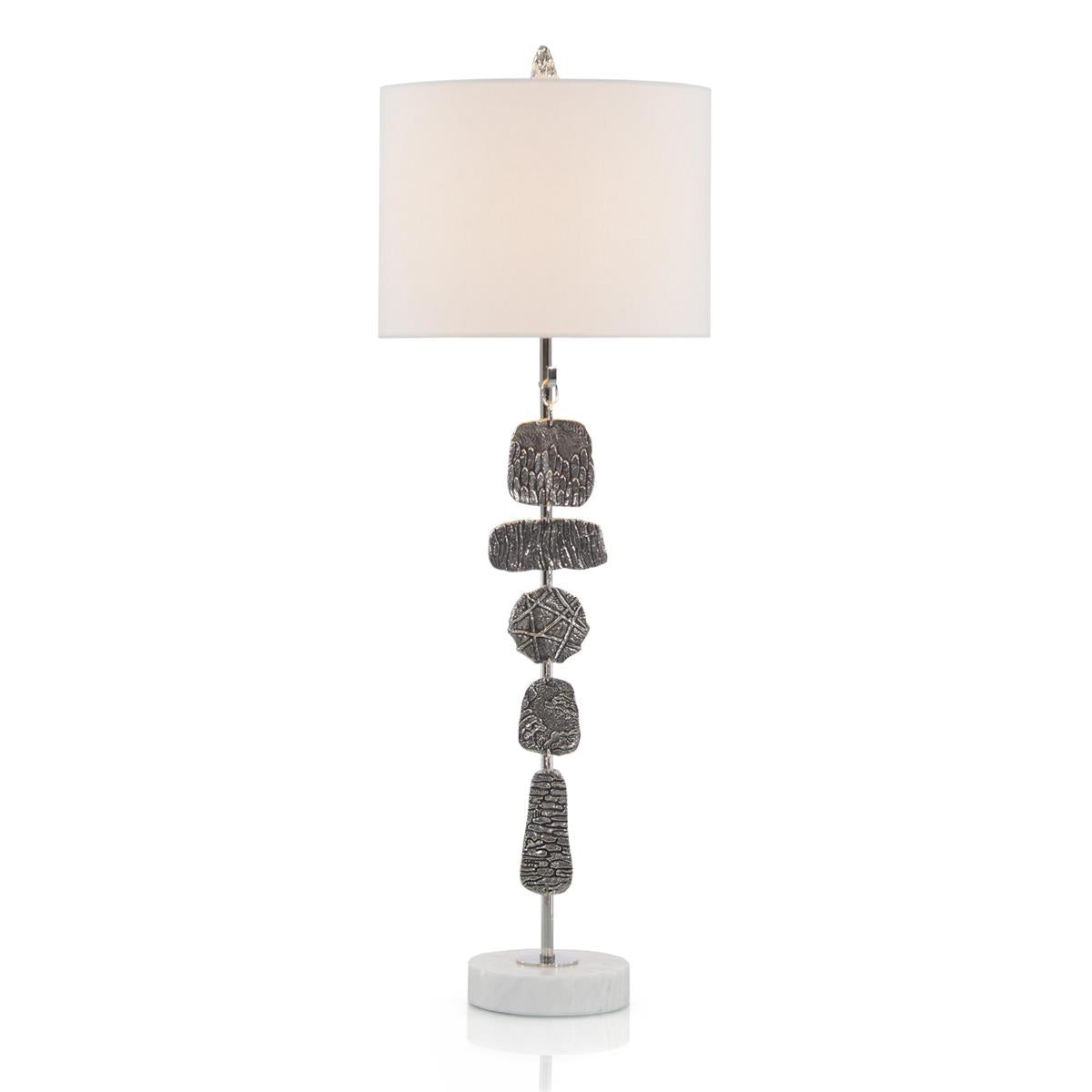 Nickel Medallions Table Lamp – Table Lamps by John Richard | Sutter & Vale