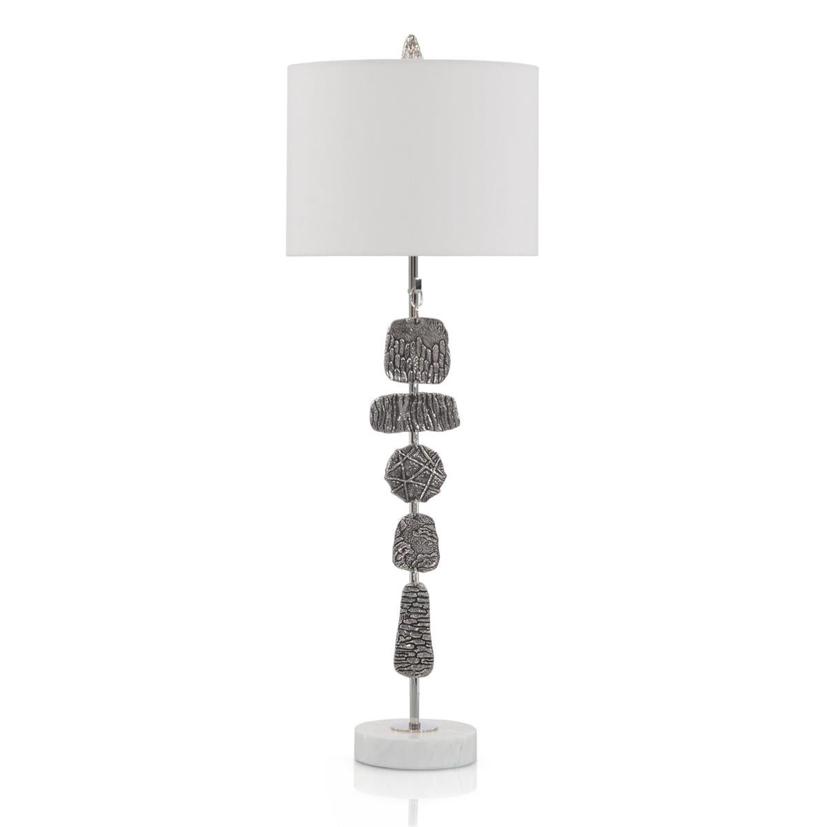 Nickel Medallions Table Lamp – Table Lamps by John Richard | Sutter & Vale