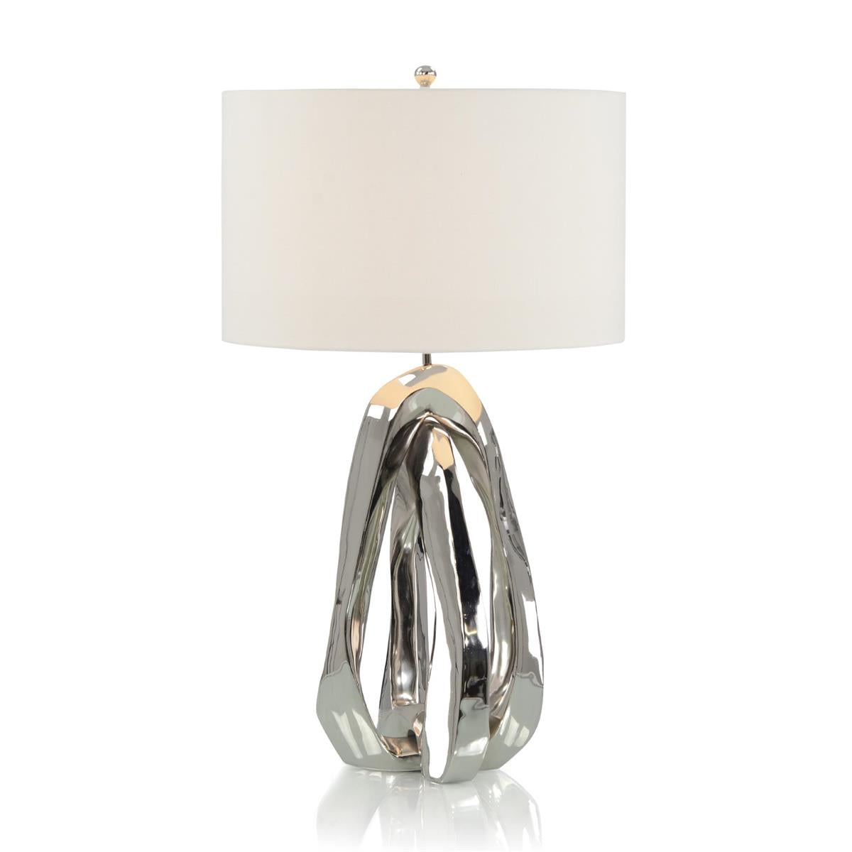 Amorphic Table Lamp, Nickel – Table Lamps by John Richard | Sutter & Vale