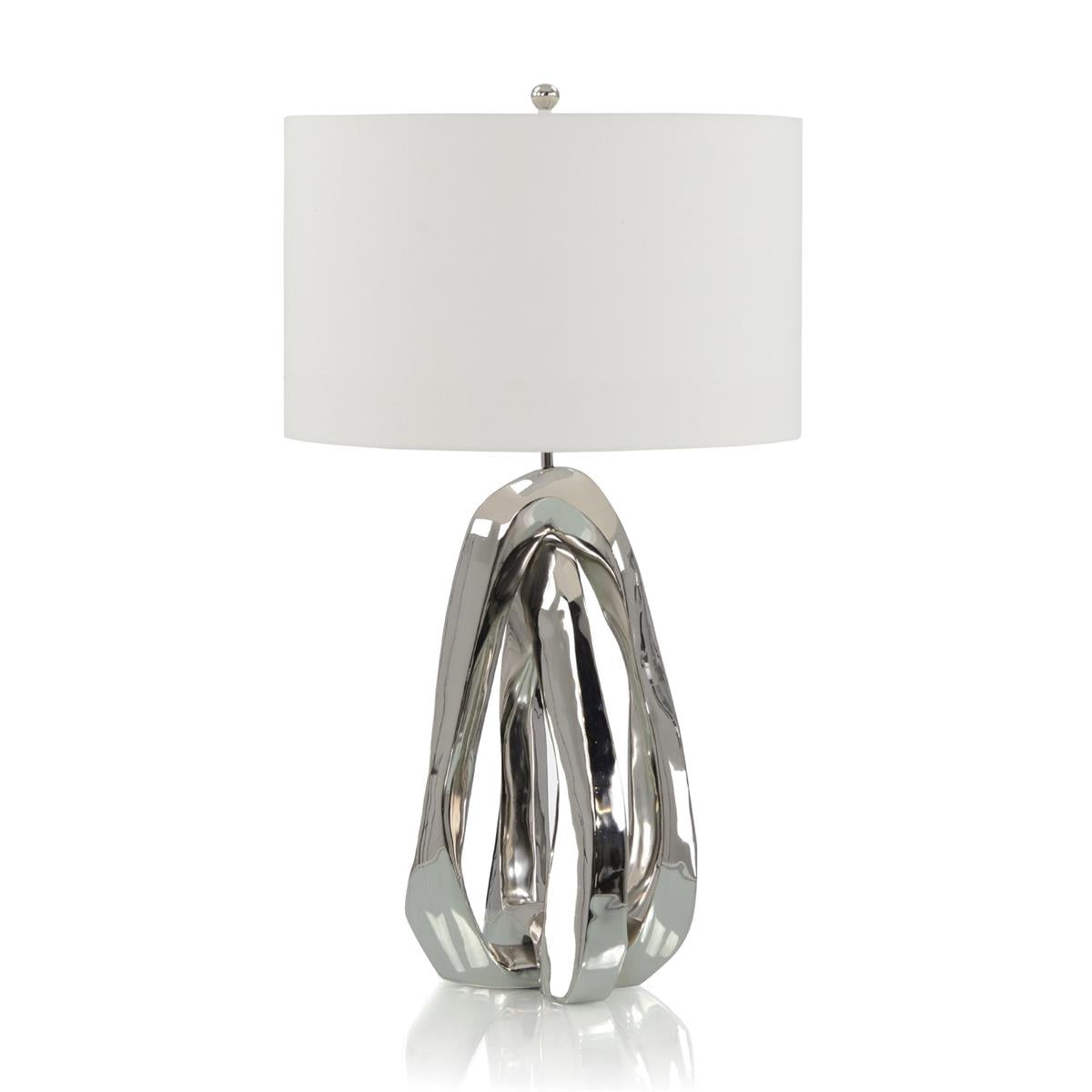 Amorphic Table Lamp, Nickel – Table Lamps by John Richard | Sutter & Vale
