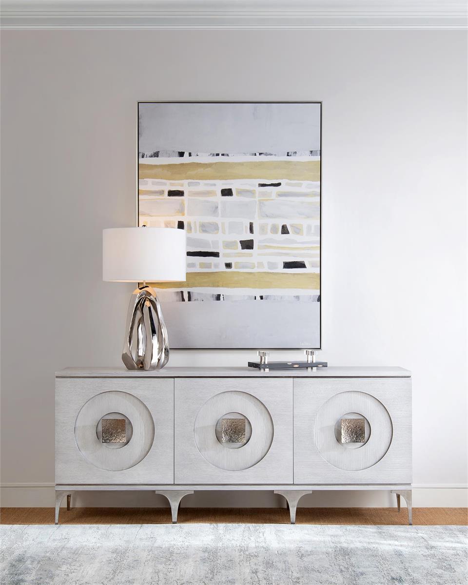 Amorphic Table Lamp, Nickel – Table Lamps by John Richard | Sutter & Vale
