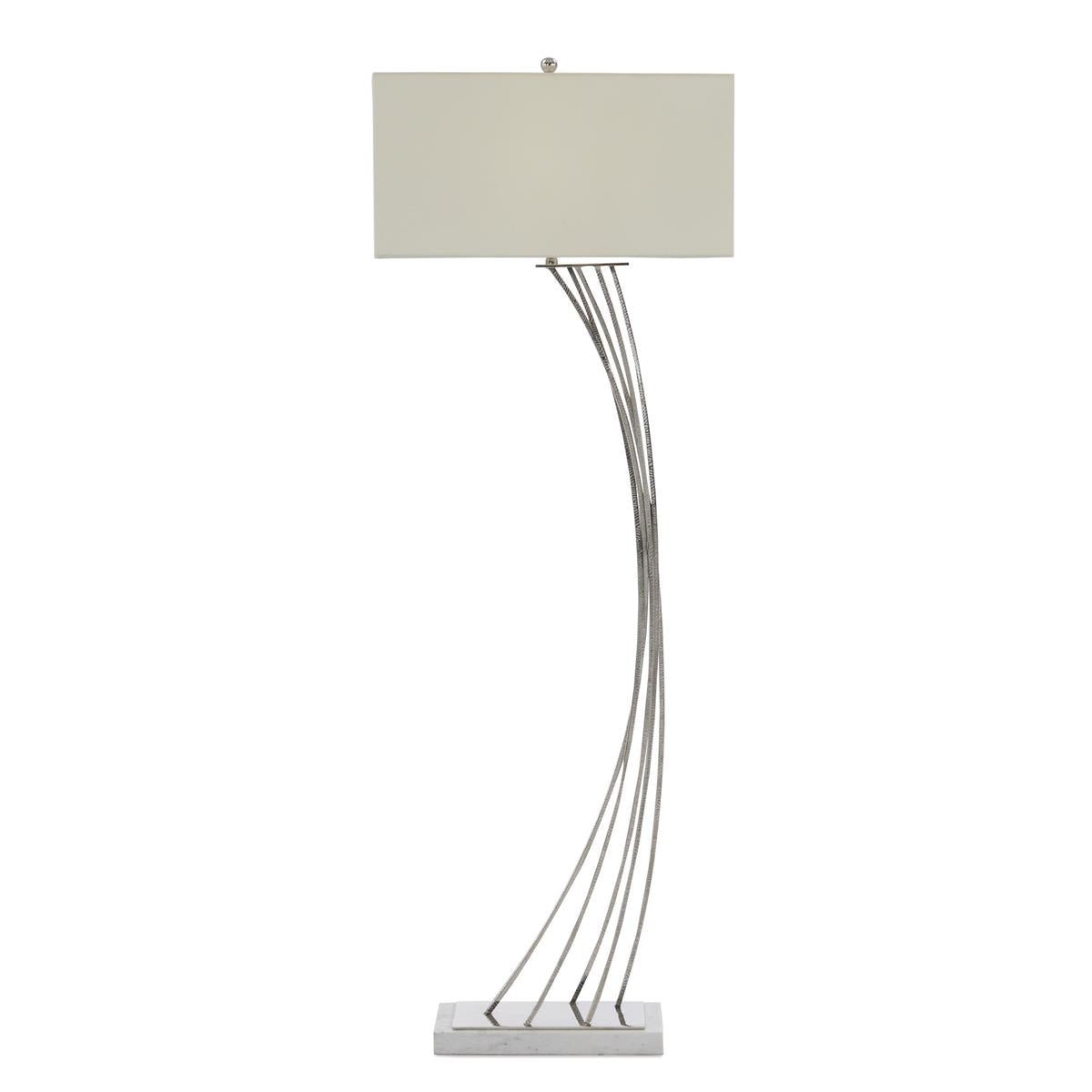 Cambered Nickel Floor Lamp – Floor Lamps by John Richard | Sutter & Vale