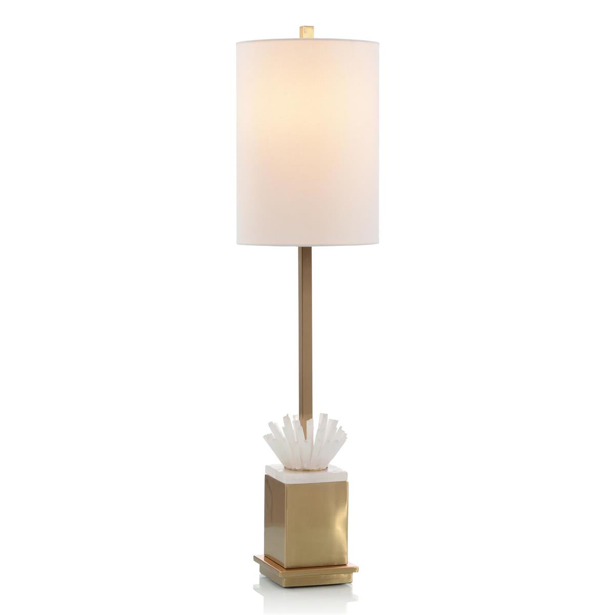 Selenite and Coffee Bronze Buffet Lamp – Art by John Richard | Sutter & Vale