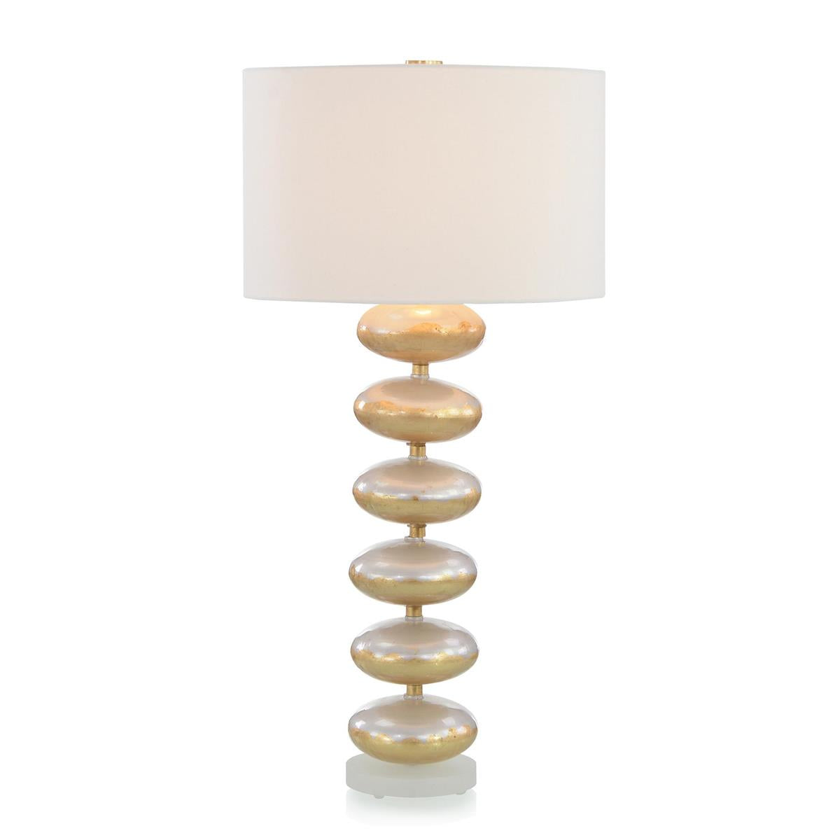 Pearlized Glass Orb Table Lamp – Table Lamps by John Richard | Sutter & Vale