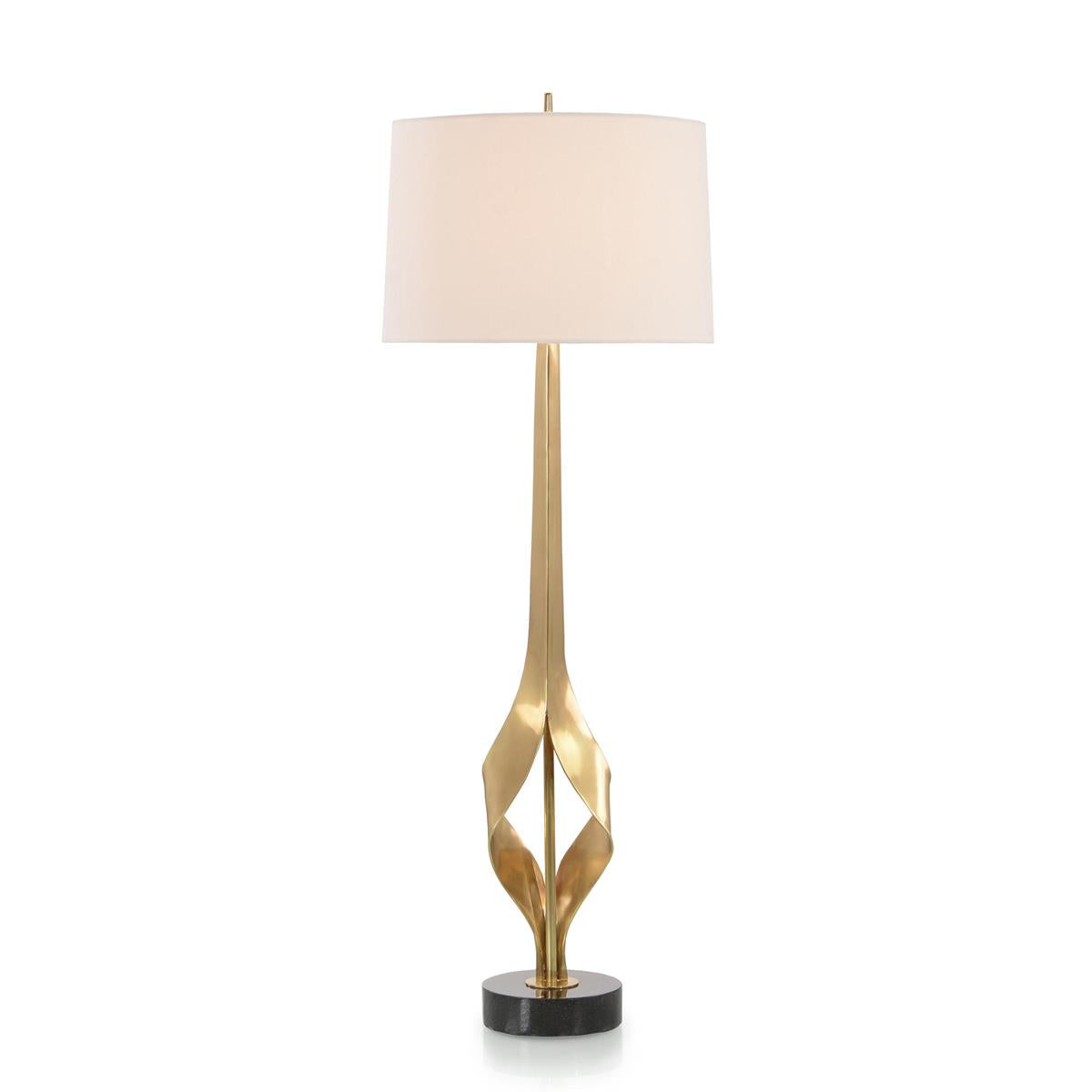 Graceful Brass Buffet Lamp – Art by John Richard | Sutter & Vale