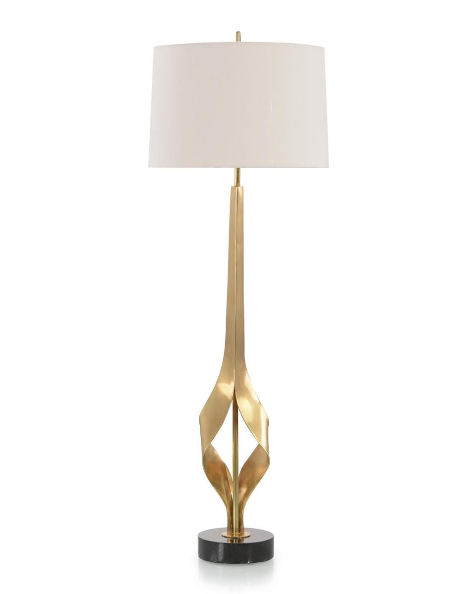 Graceful Brass Buffet Lamp – Art by John Richard | Sutter & Vale