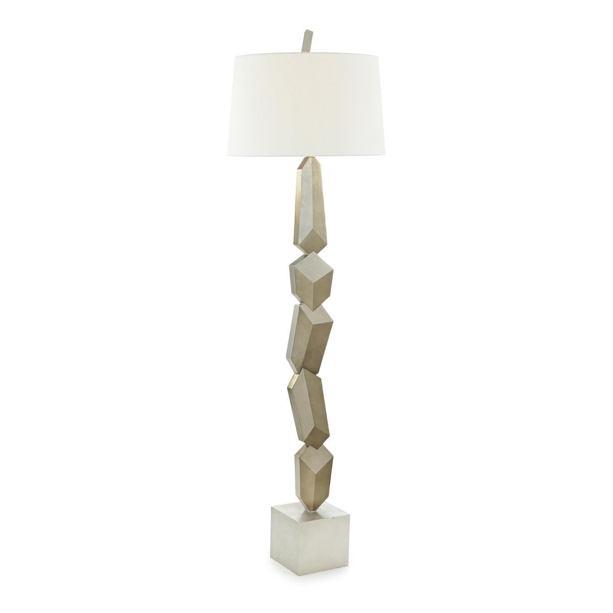 Trompe-L'Oeil Silver Floor Lamp – Floor Lamps by John Richard | Sutter & Vale