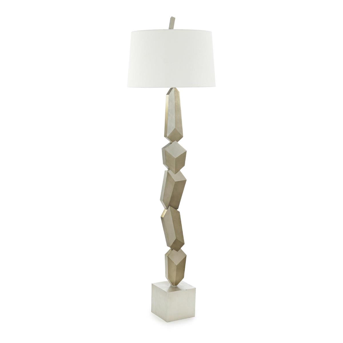 Trompe-L'Oeil Silver Floor Lamp – Floor Lamps by John Richard | Sutter & Vale