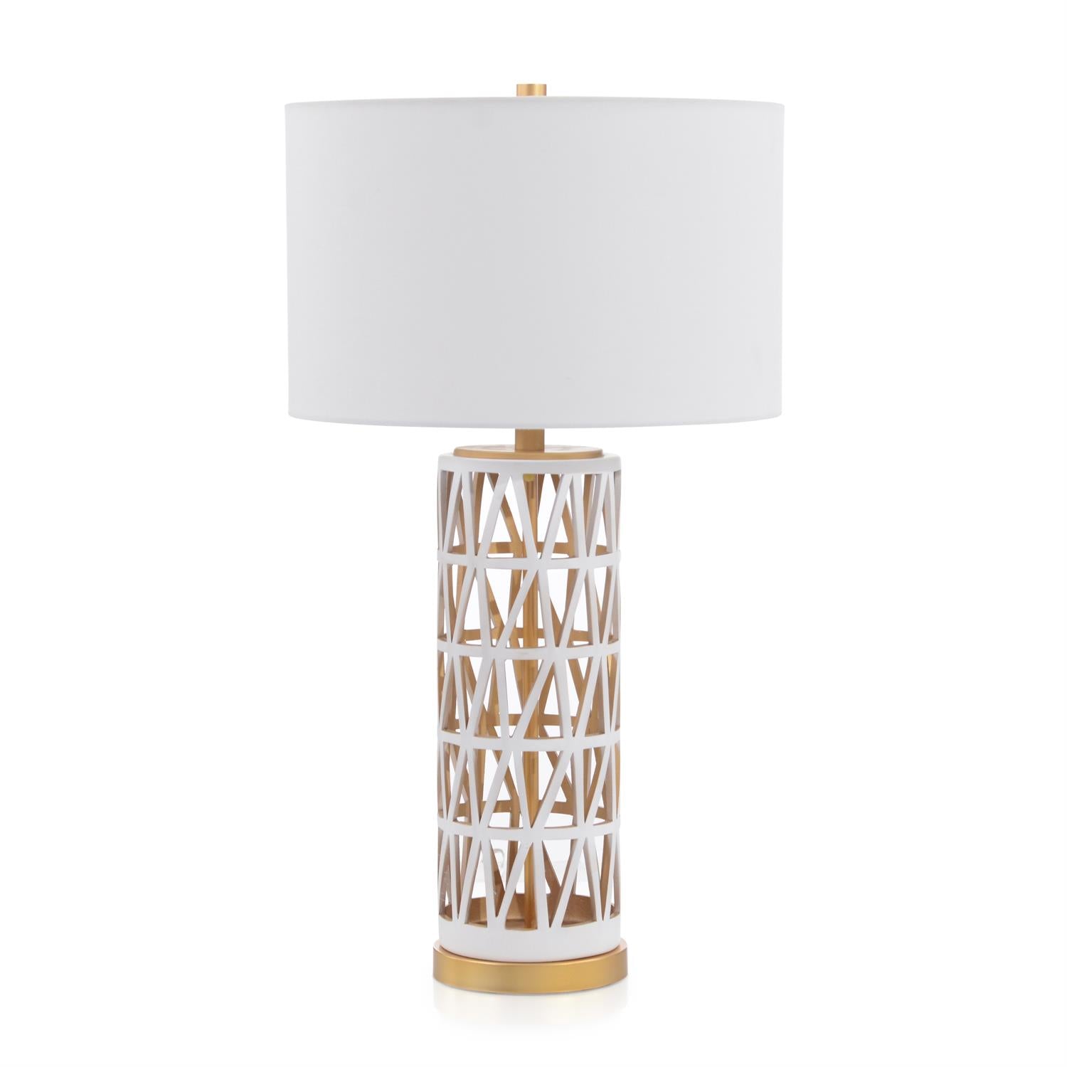 Lattice Carved Table Lamp