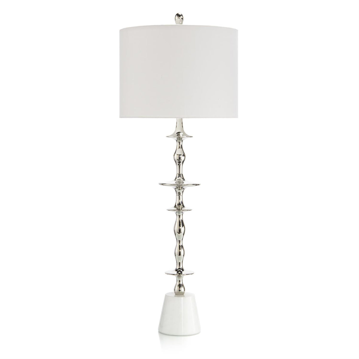 Polished Nickel Buffet Lamp
