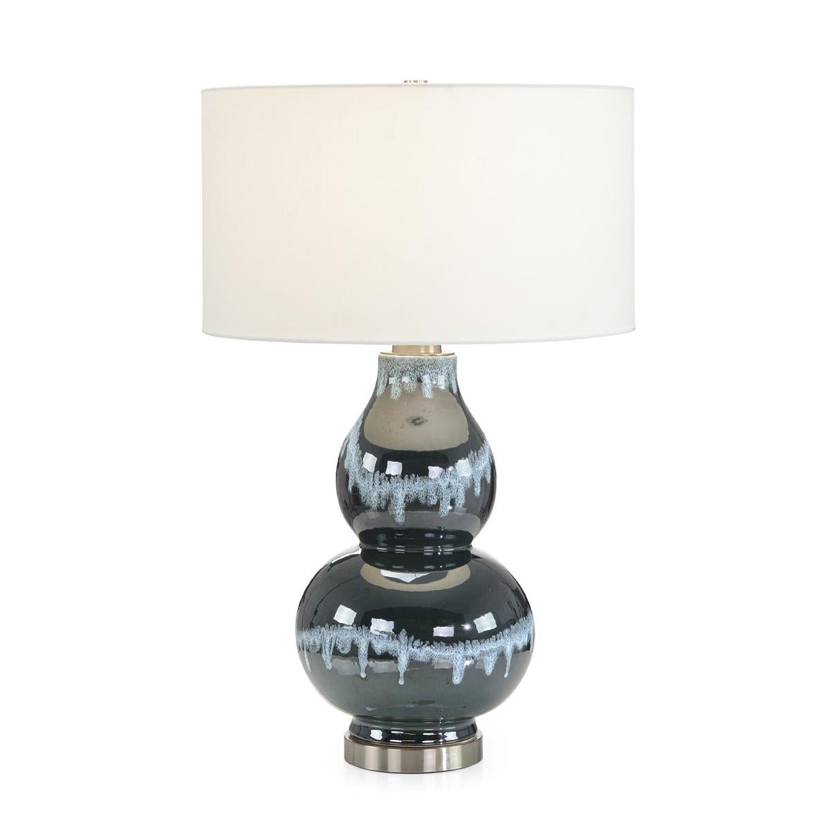 Navy Blue Rain Ceramic Table Lamp – Table Lamps by John Richard | Sutter & Vale