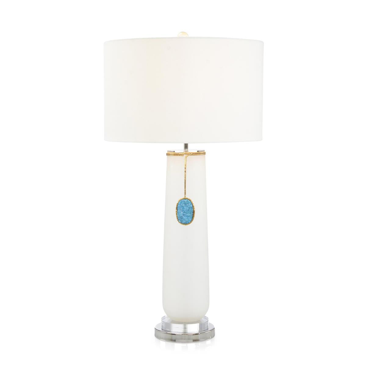 Rounded Cerulean Pendant Table Lamp by John Richard | Sutter & Vale