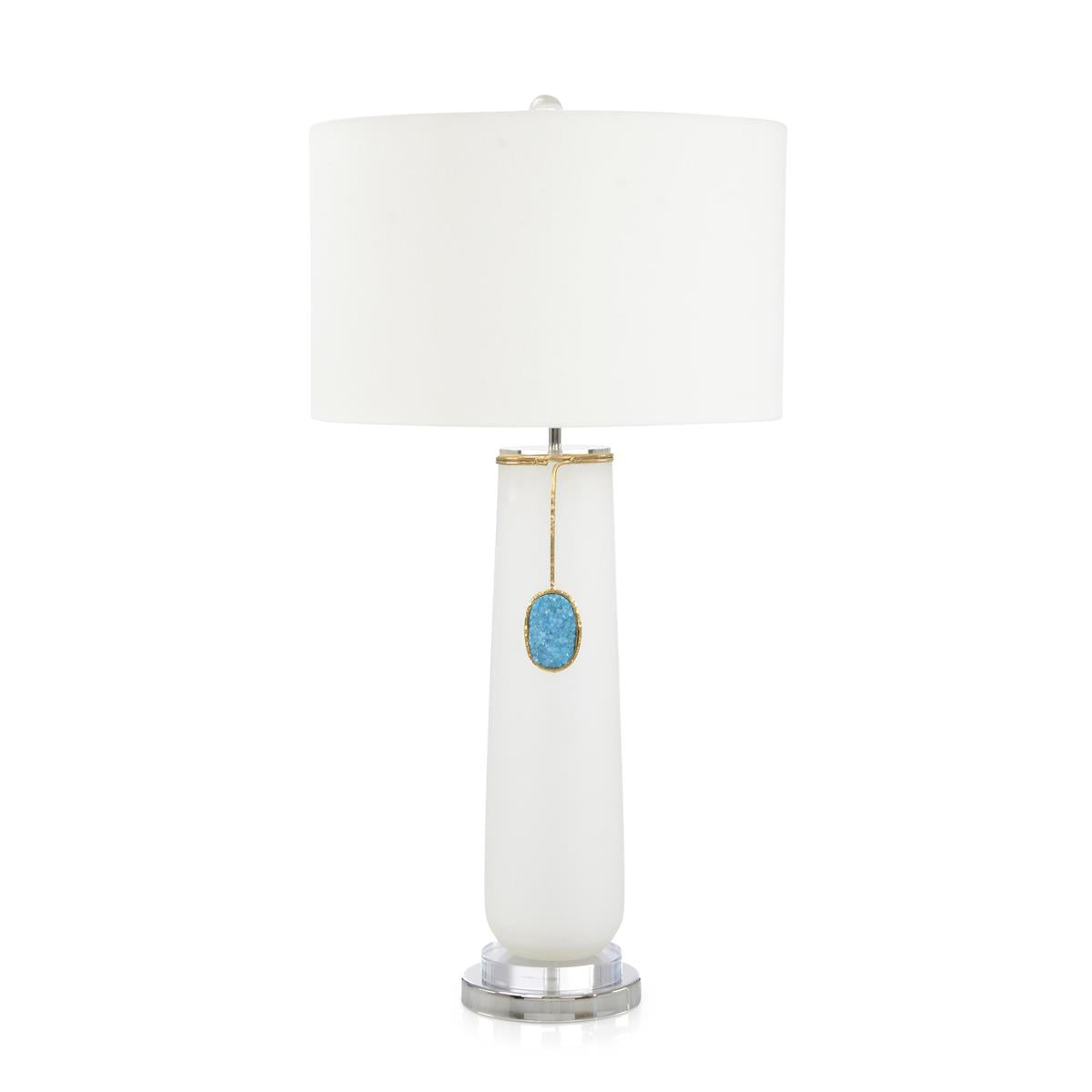 Rounded Cerulean Pendant Table Lamp by John Richard | Sutter & Vale
