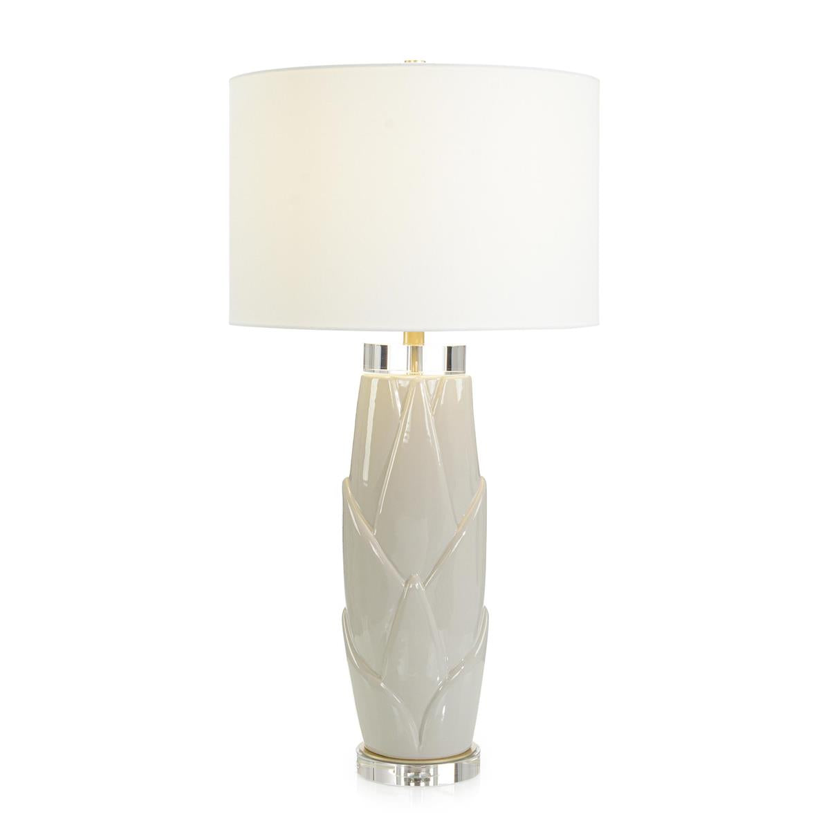Lush Leaves Table Lamp, Gray by John Richard | Sutter & Vale