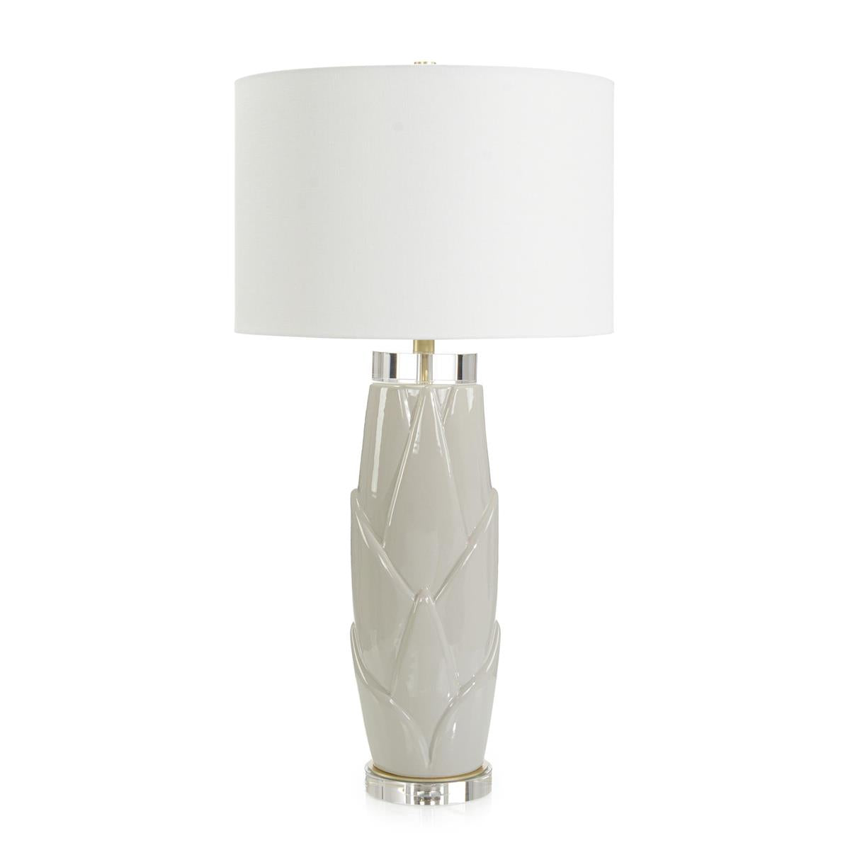 Lush Leaves Table Lamp, Gray by John Richard | Sutter & Vale