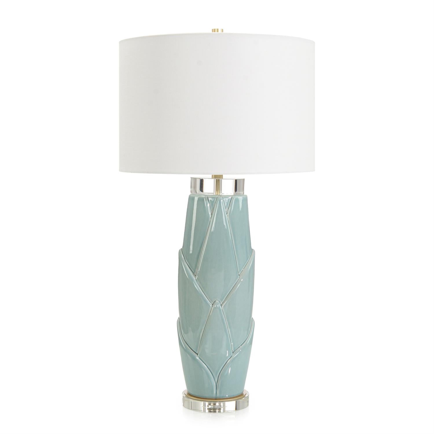 Lush Leaves Table Lamp, Green