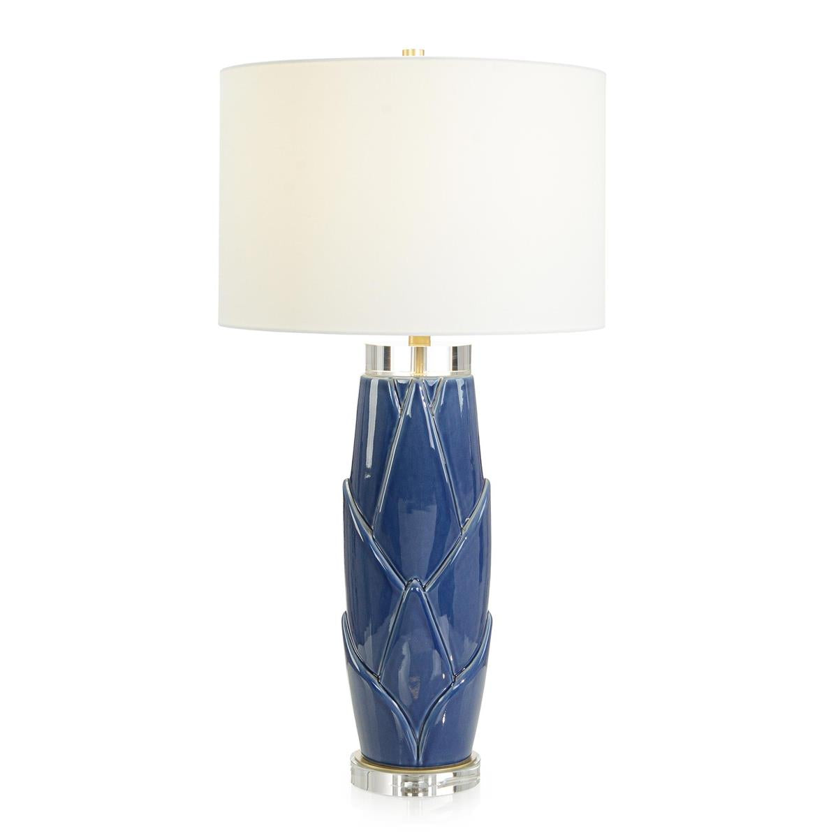 Lush Leaves Table Lamp, Blue by John Richard | Sutter & Vale