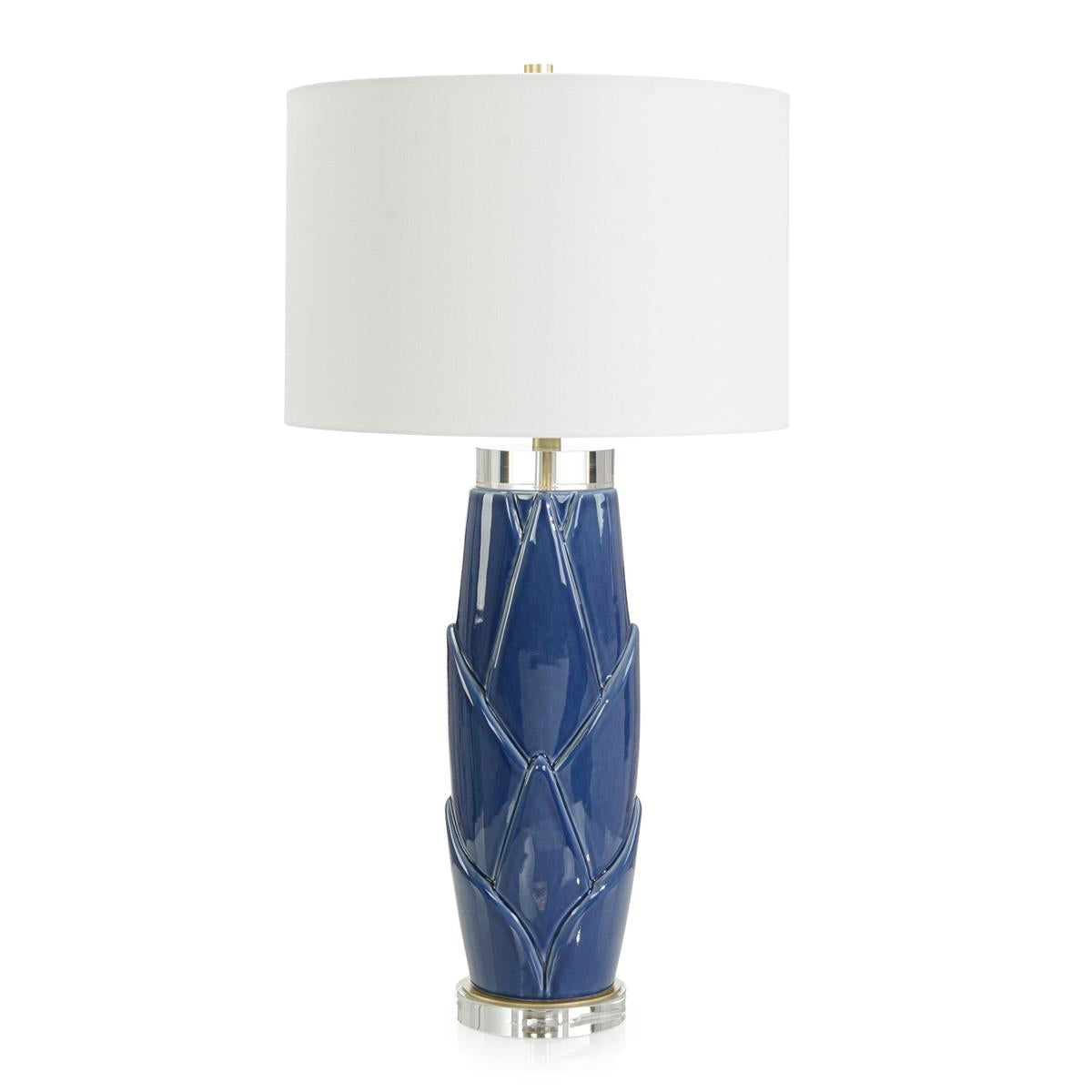 Lush Leaves Table Lamp, Blue by John Richard | Sutter & Vale