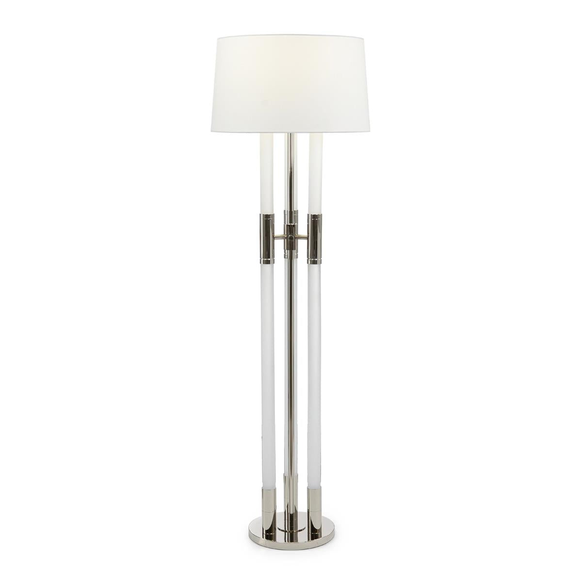 Troika Floor Lamp, Nickel by John Richard | Sutter & Vale