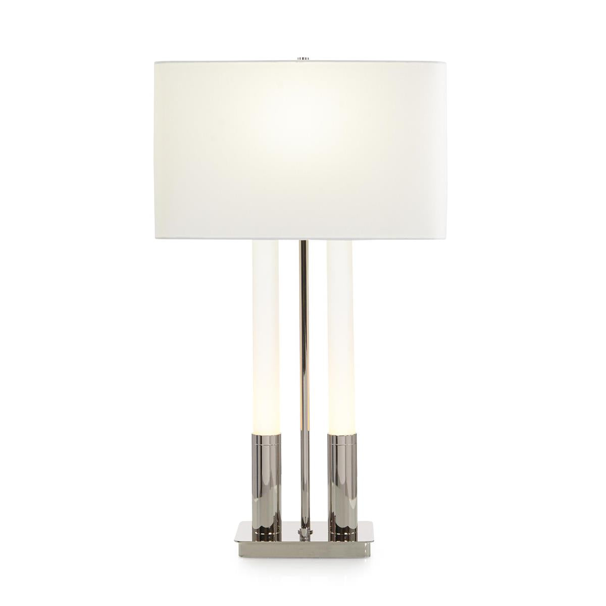 Gemini Table Lamp, Nickel by John Richard | Sutter & Vale