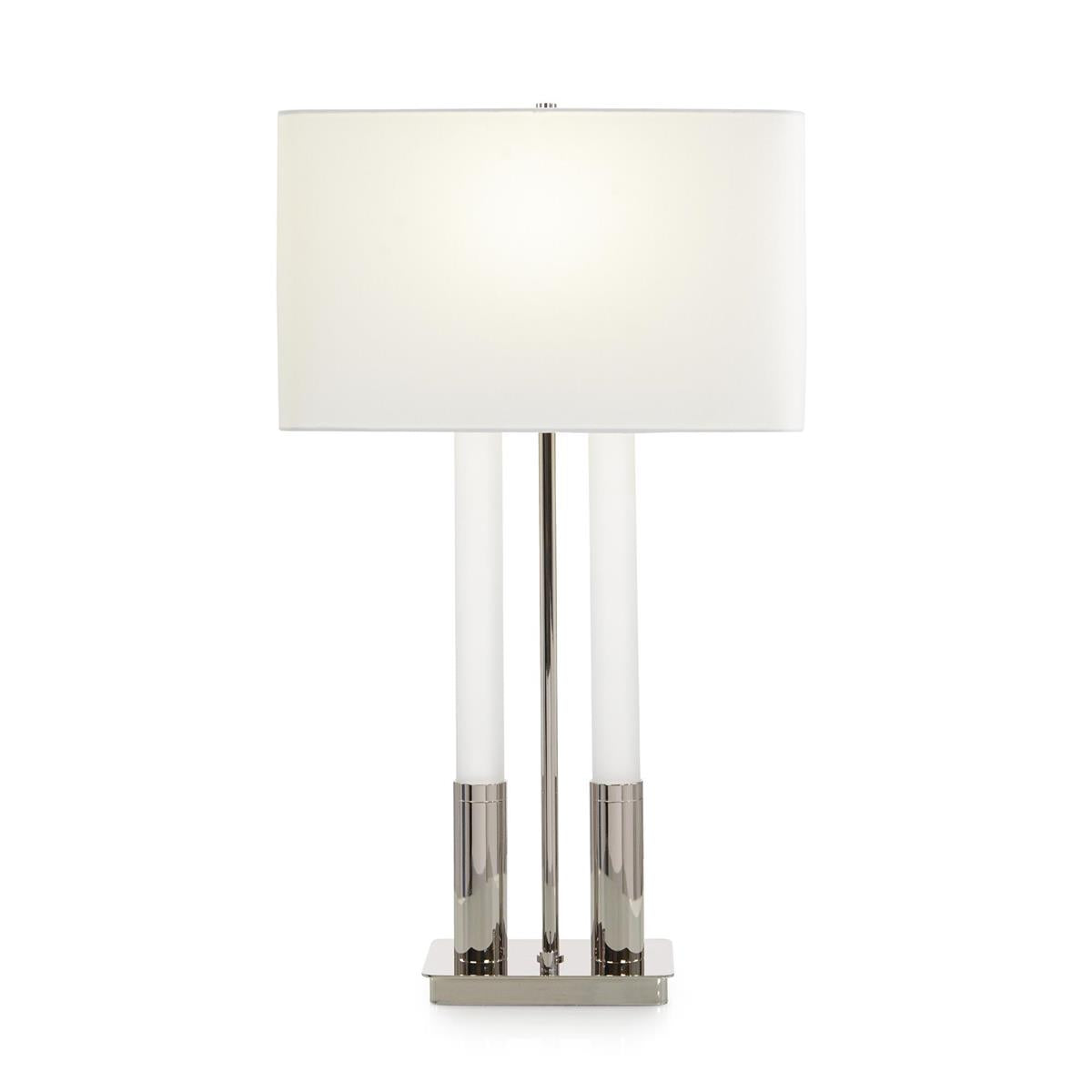 Gemini Table Lamp, Nickel by John Richard | Sutter & Vale