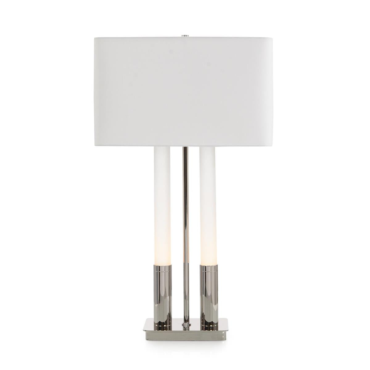Gemini Table Lamp, Nickel by John Richard | Sutter & Vale