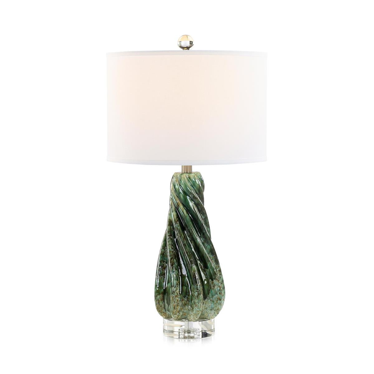 Emerald Spiral Table Lamp by John Richard | Sutter & Vale