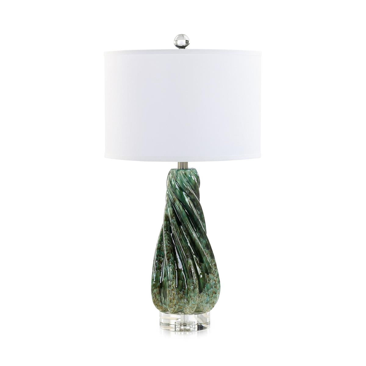 Emerald Spiral Table Lamp by John Richard | Sutter & Vale