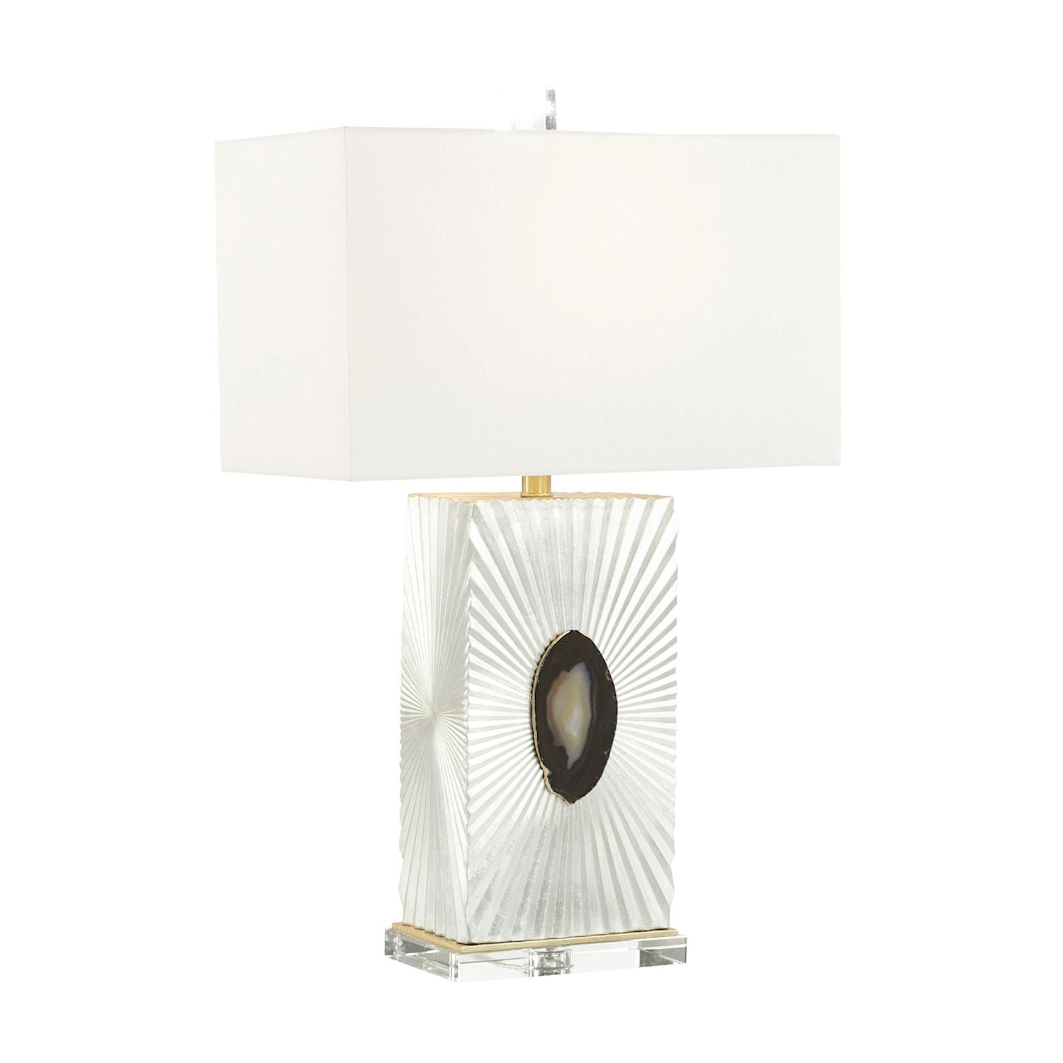 Rayna Table Lamp, White by John Richard | Sutter & Vale