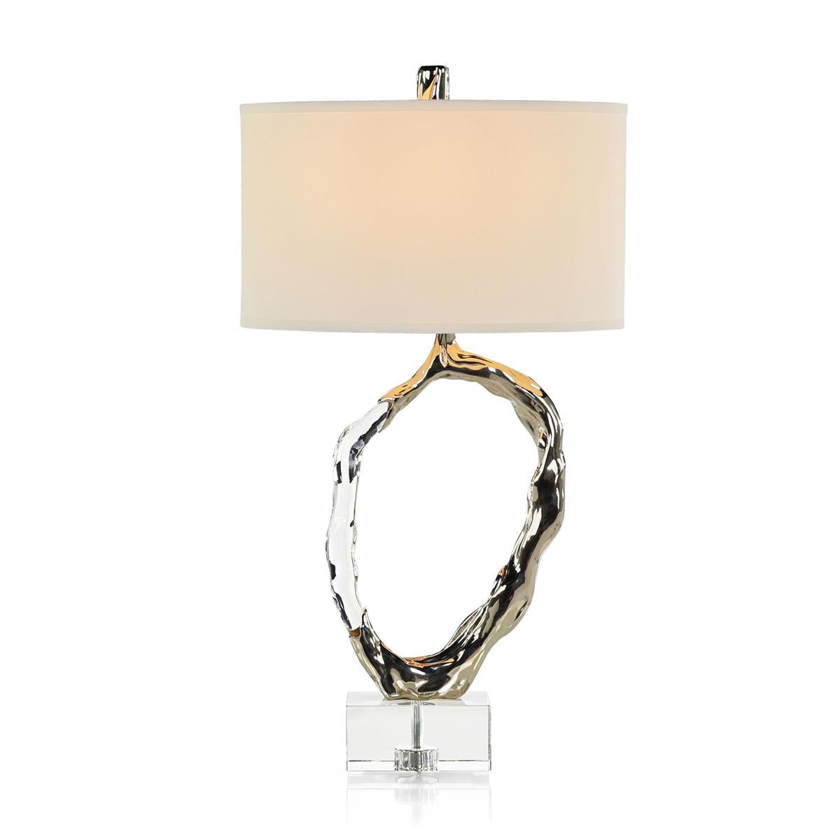 Metallic Ice Table Lamp, Nickel by John Richard | Sutter & Vale