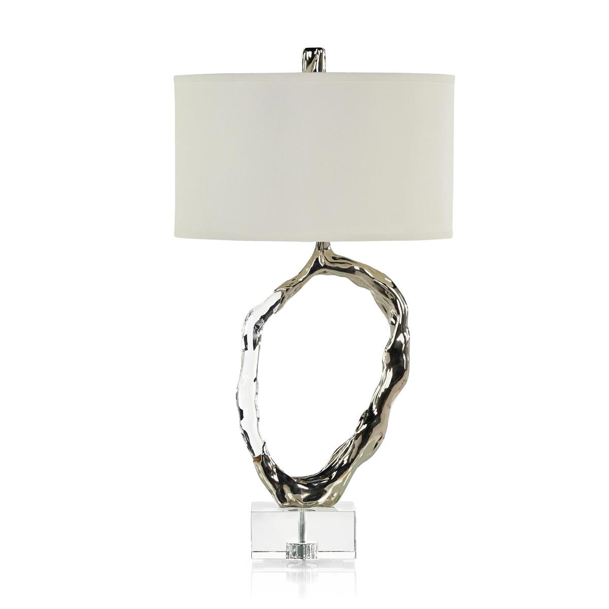 Metallic Ice Table Lamp, Nickel by John Richard | Sutter & Vale
