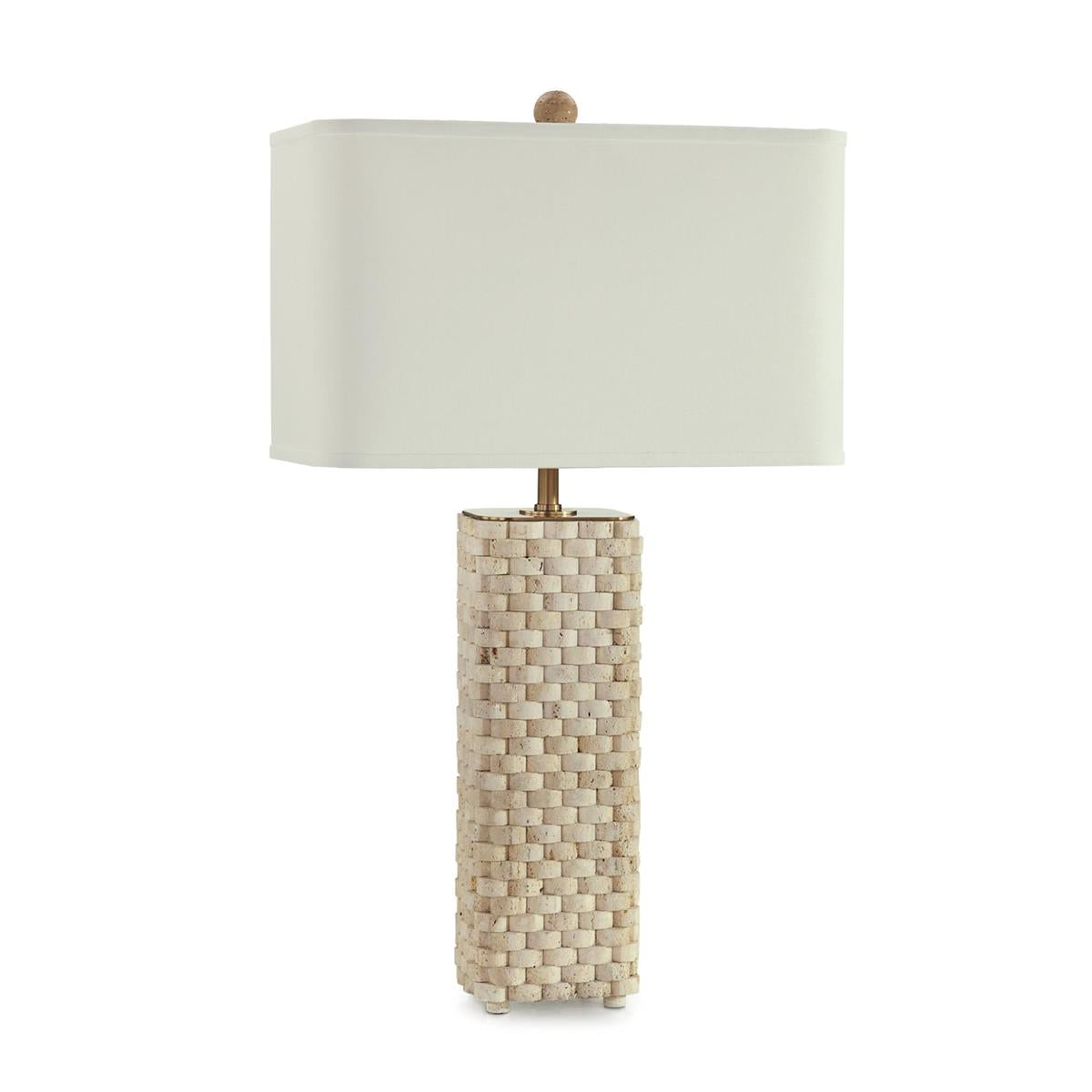 Travertine Weave Table Lamp by John Richard | Sutter & Vale