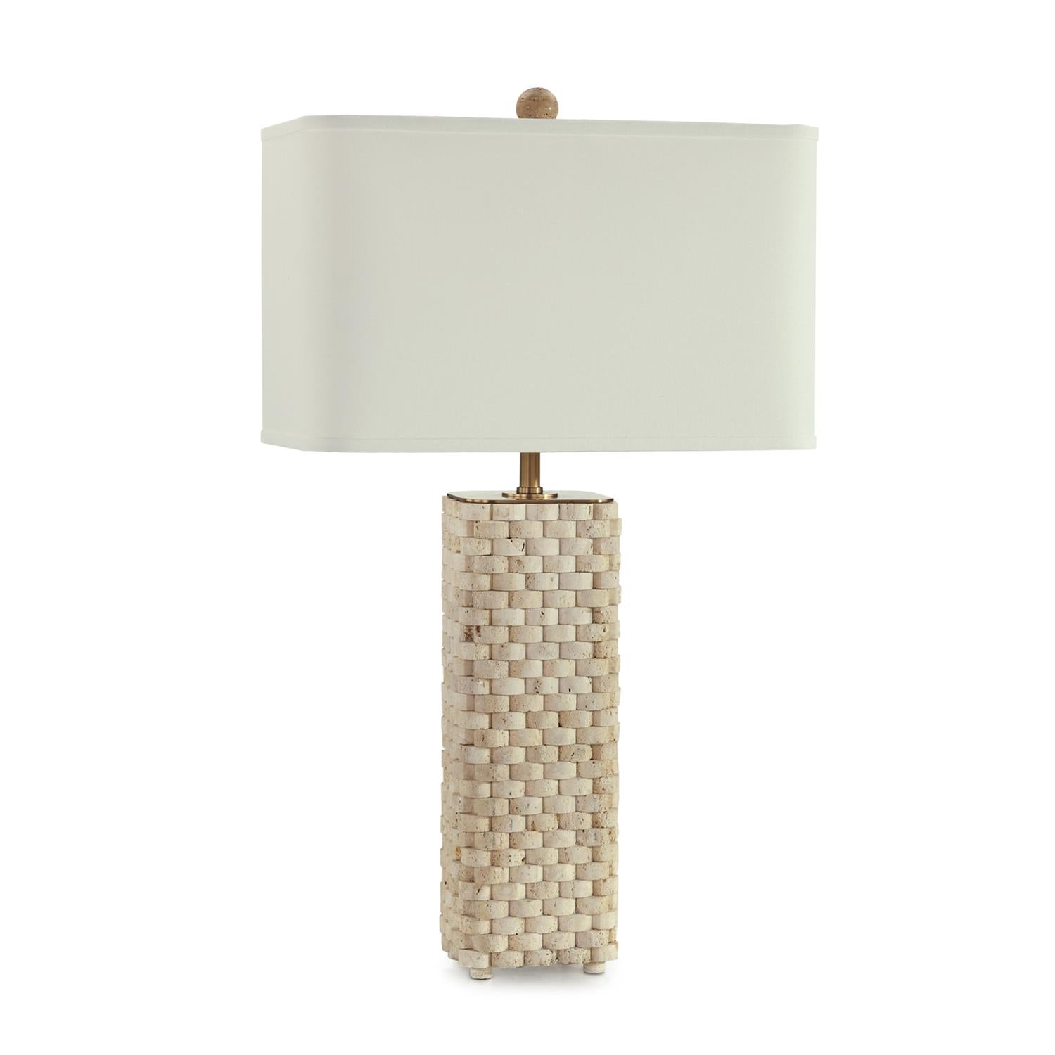 Travertine Weave Table Lamp